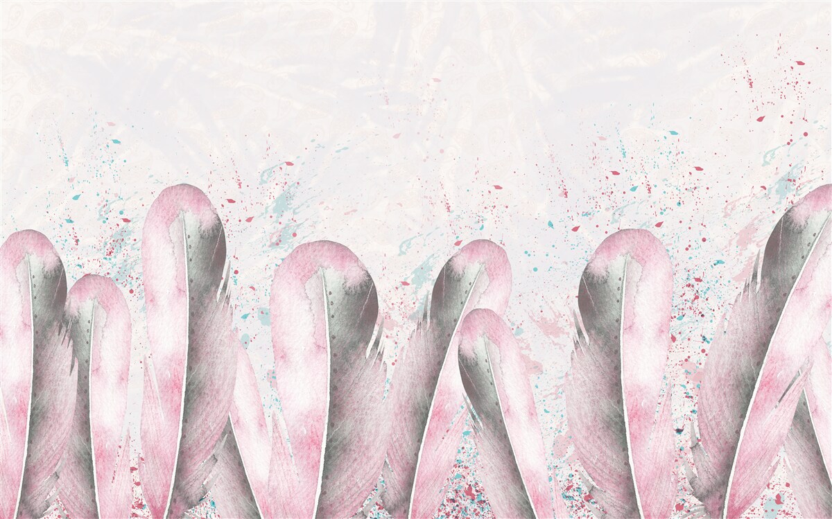 Fototapeta delikatność różowych piór