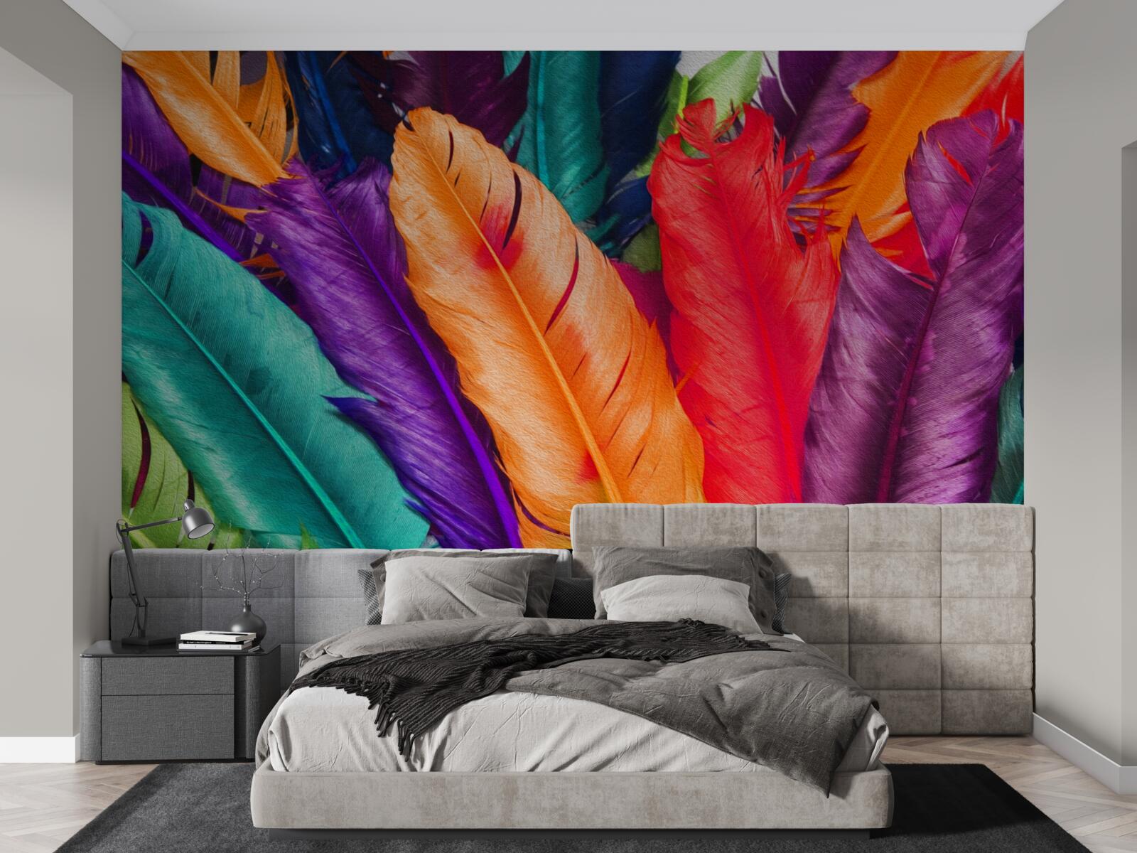 Fototapeta niezwykle bogate, błyszczące pióra