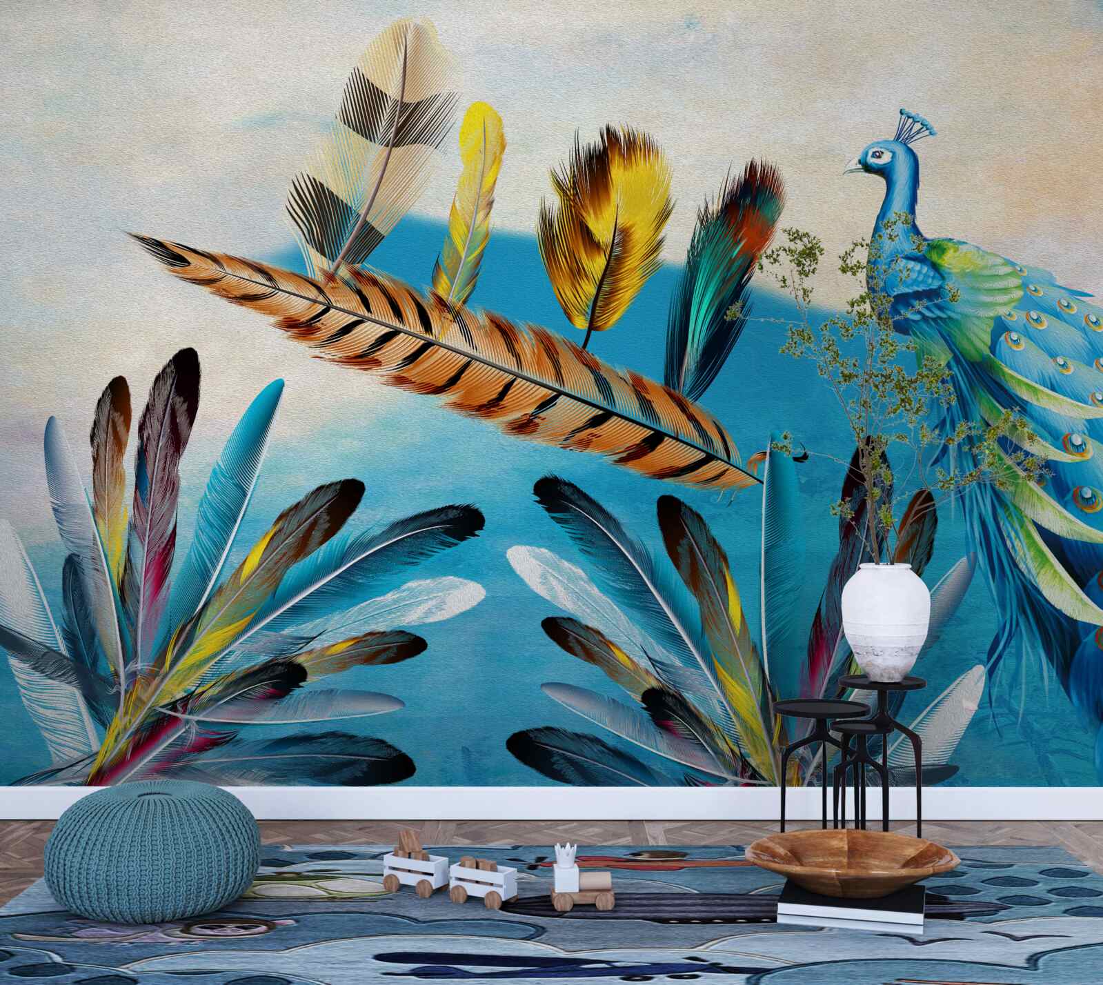 Fototapeta pawie pióra i ich odmiany