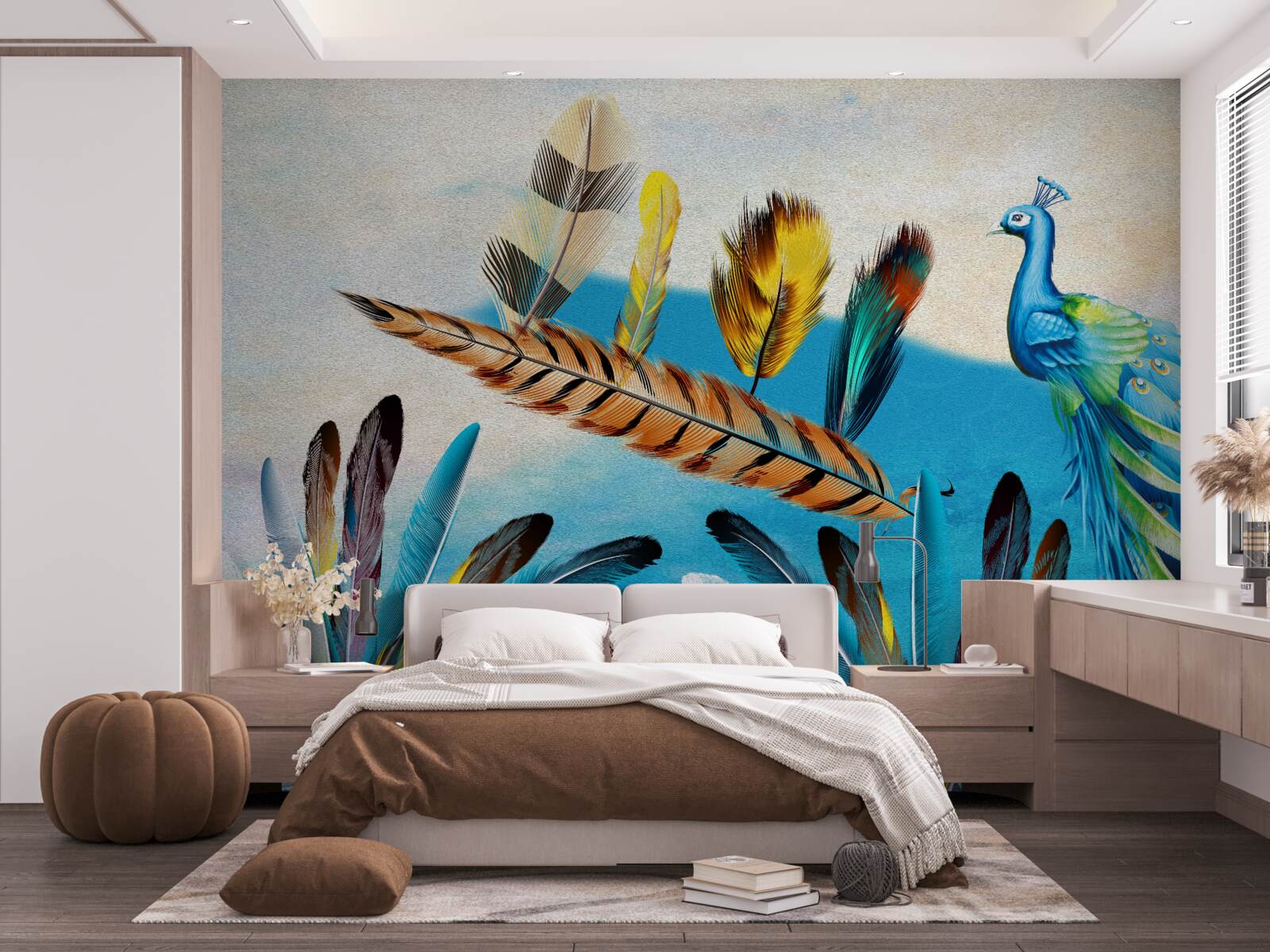 Fototapeta pawie pióra i ich odmiany