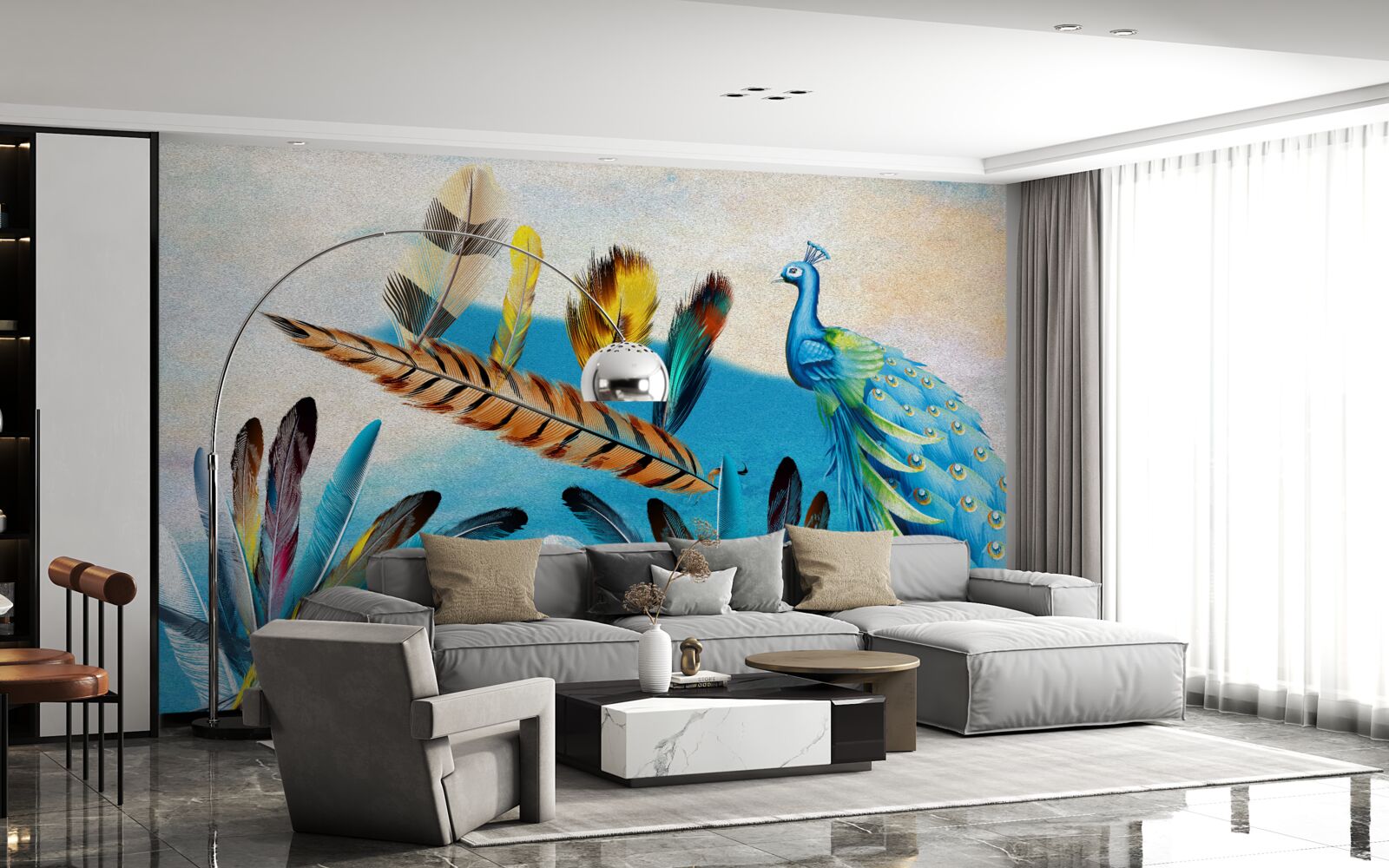 Fototapeta pawie pióra i ich odmiany