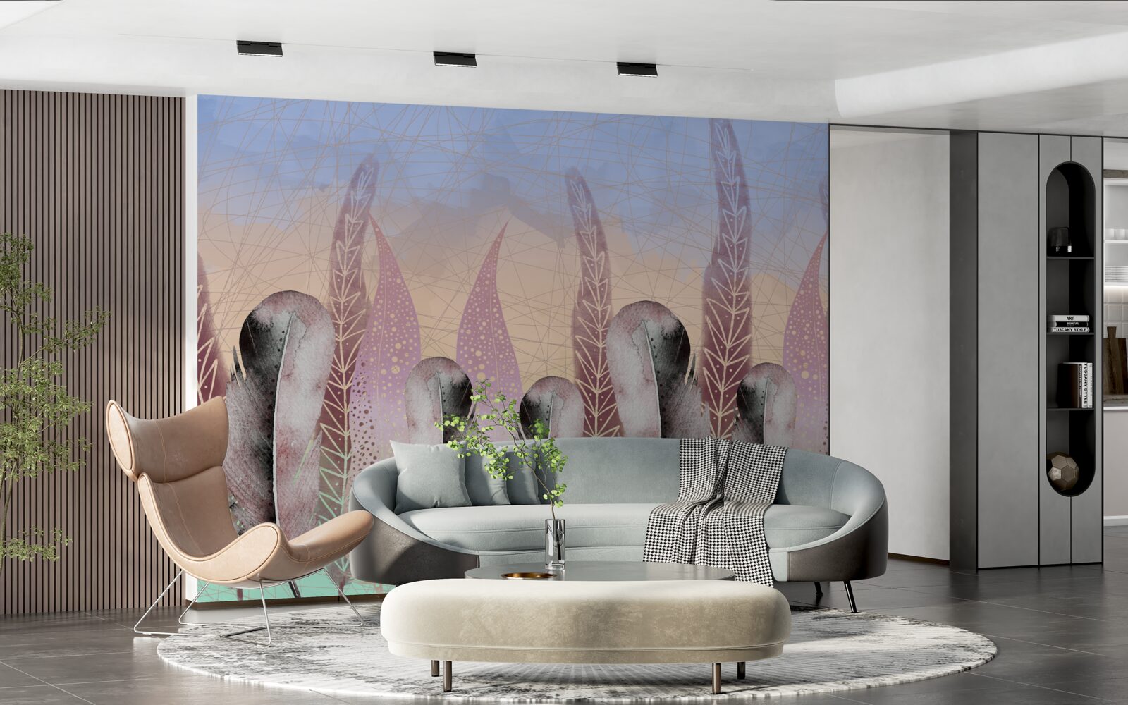 Fototapeta kolekcja piór wektorowych