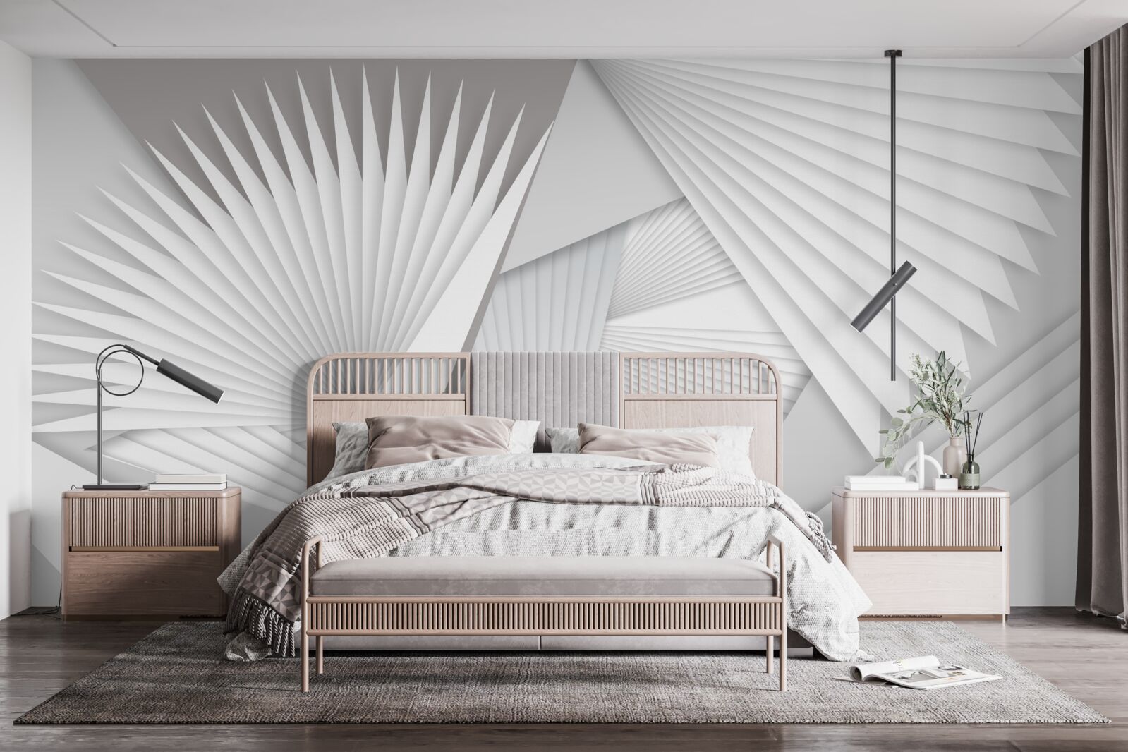 Fototapeta widok perspektywiczny kształtów geometrycznych