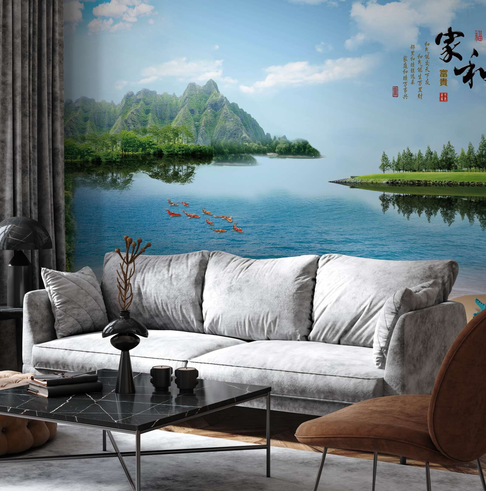 Fototapeta kolorowy letni krajobraz