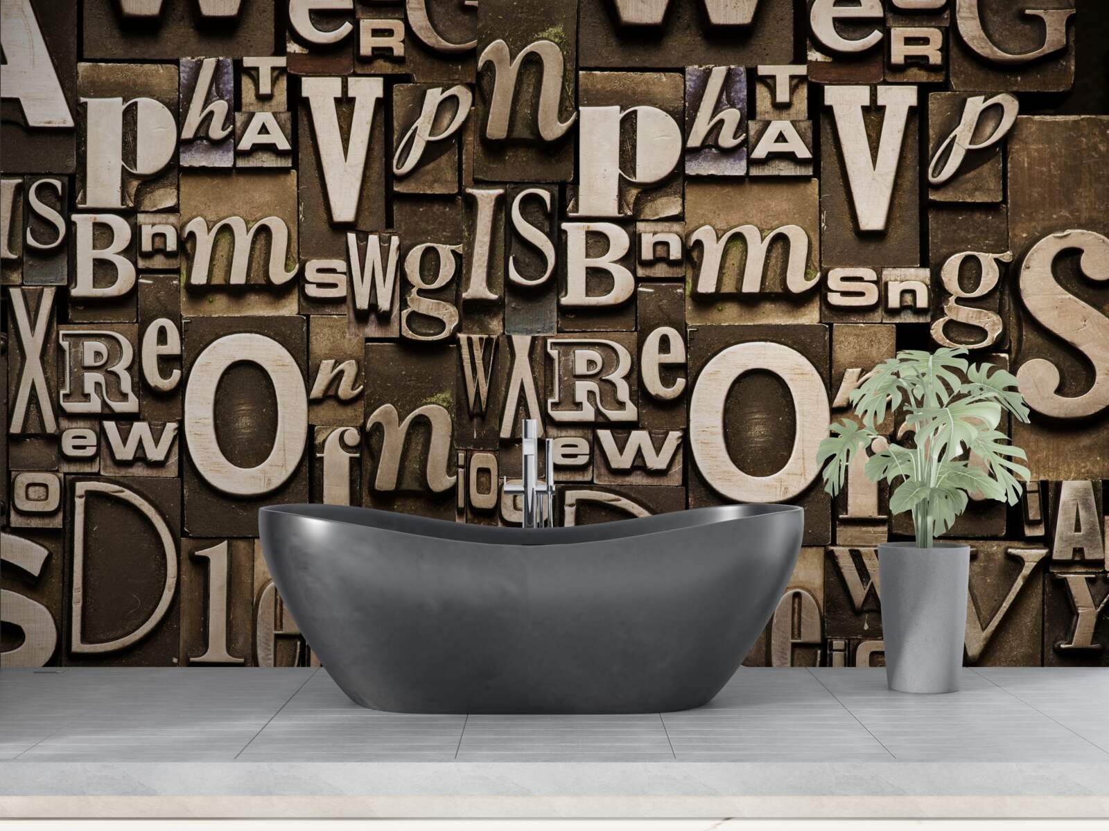 Fototapeta różne symbole na bordowej tablicy