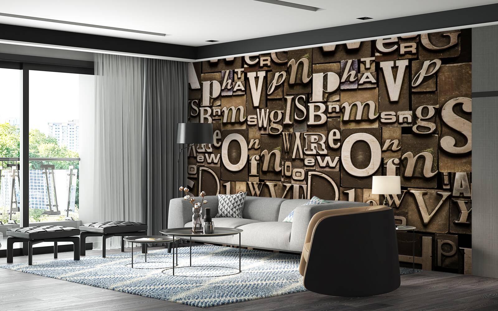 Fototapeta różne symbole na bordowej tablicy