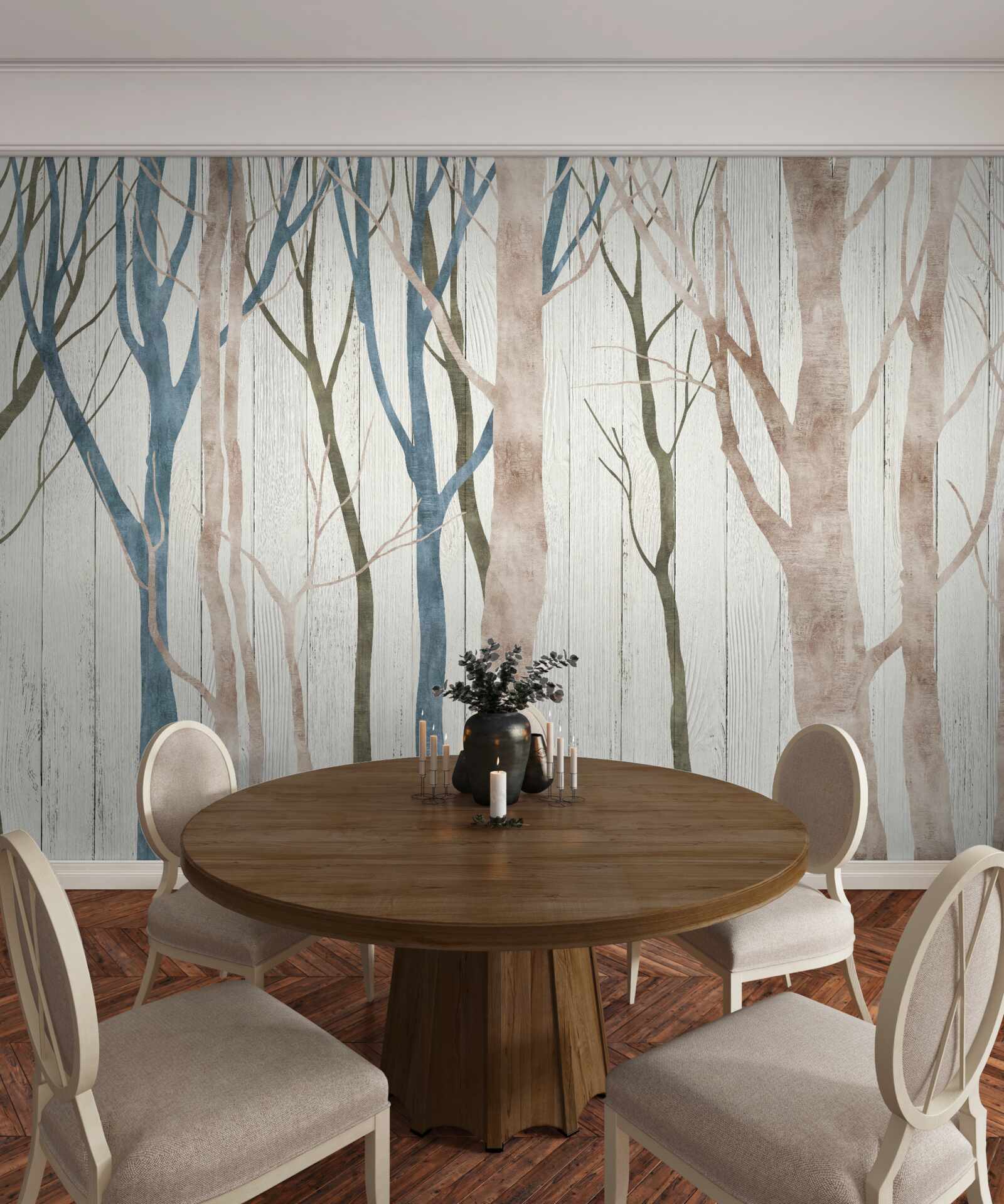 Fototapeta obraz chudego lasu