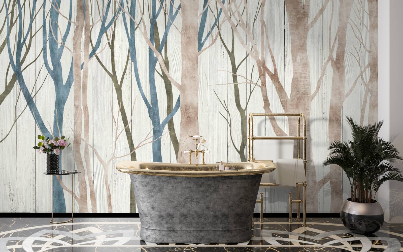 Fototapeta obraz chudego lasu