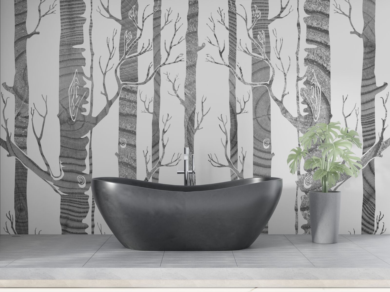 Fototapeta niezwykły gaj brzozowy