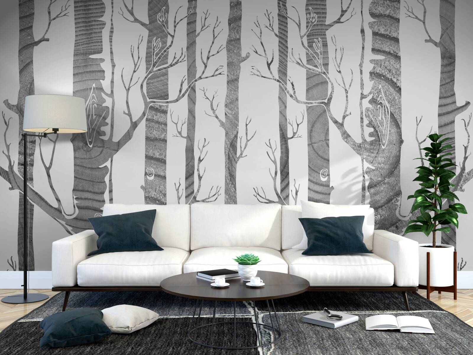 Fototapeta niezwykły gaj brzozowy