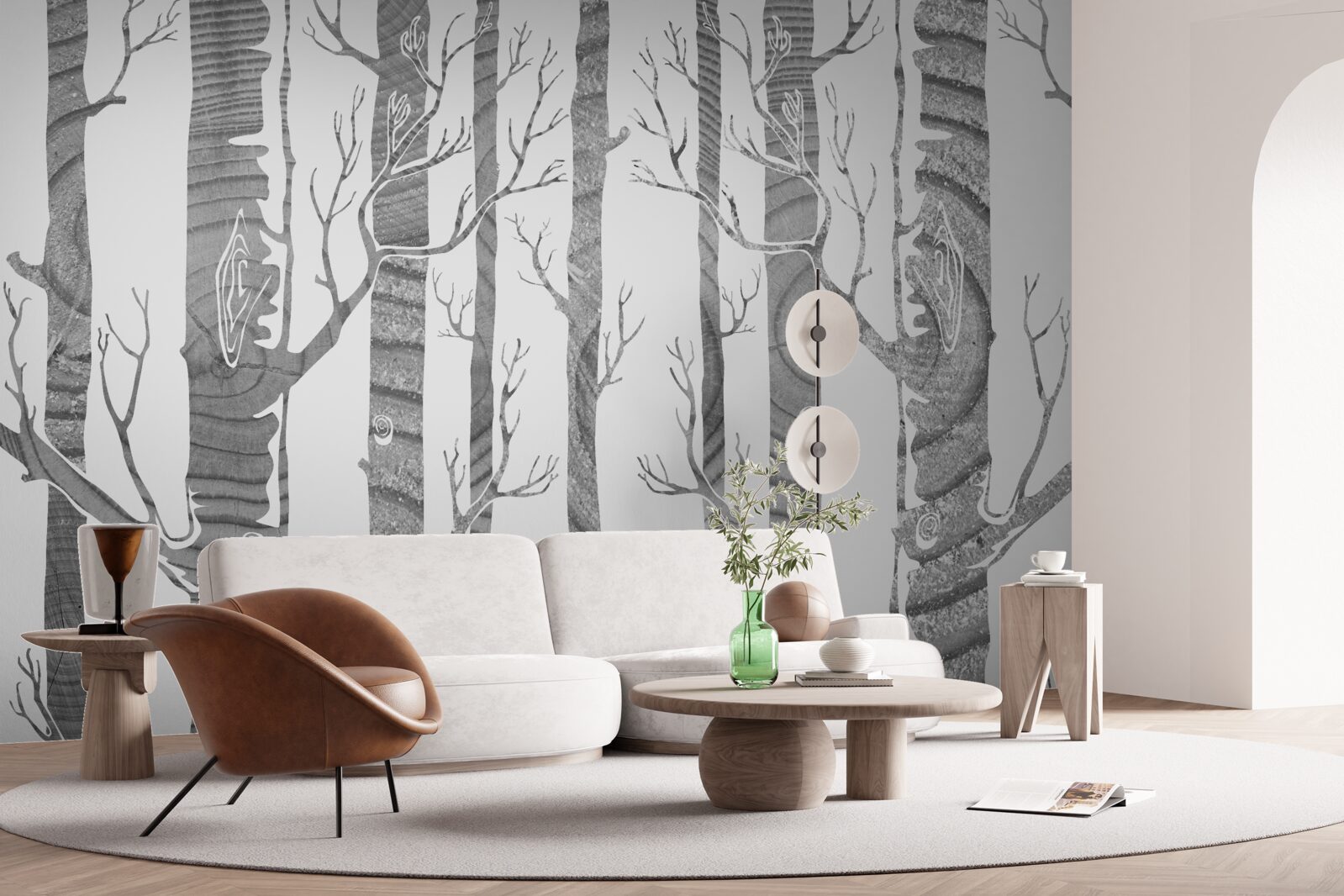 Fototapeta niezwykły gaj brzozowy