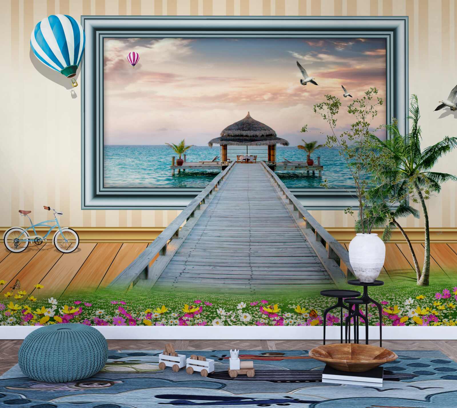 Fototapeta obraz z dokiem morskim