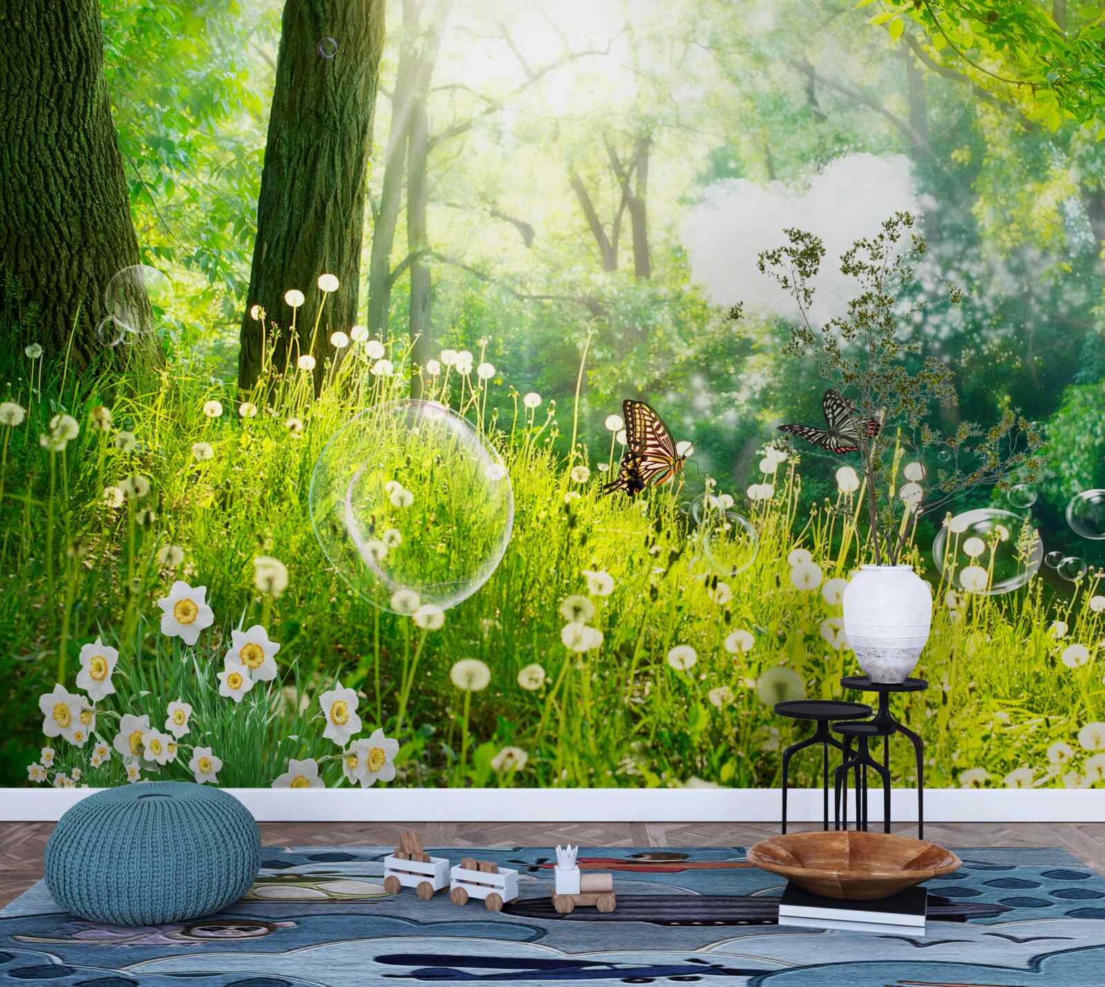 Fototapeta Ćmy na zielonej łące