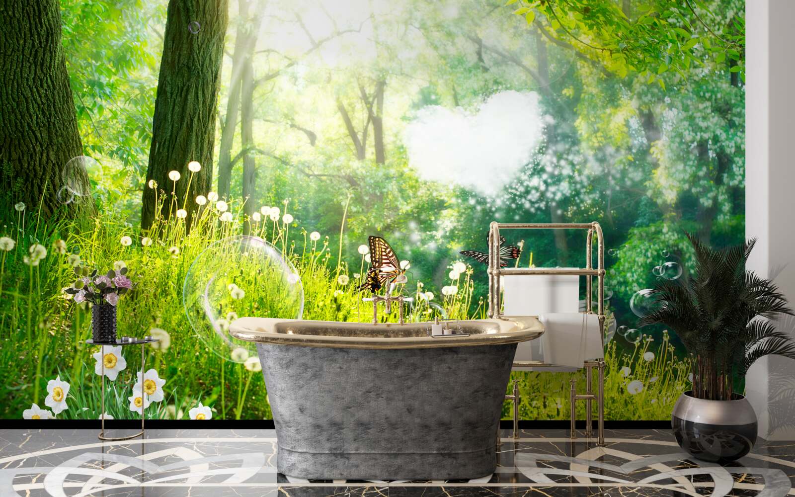 Fototapeta Ćmy na zielonej łące