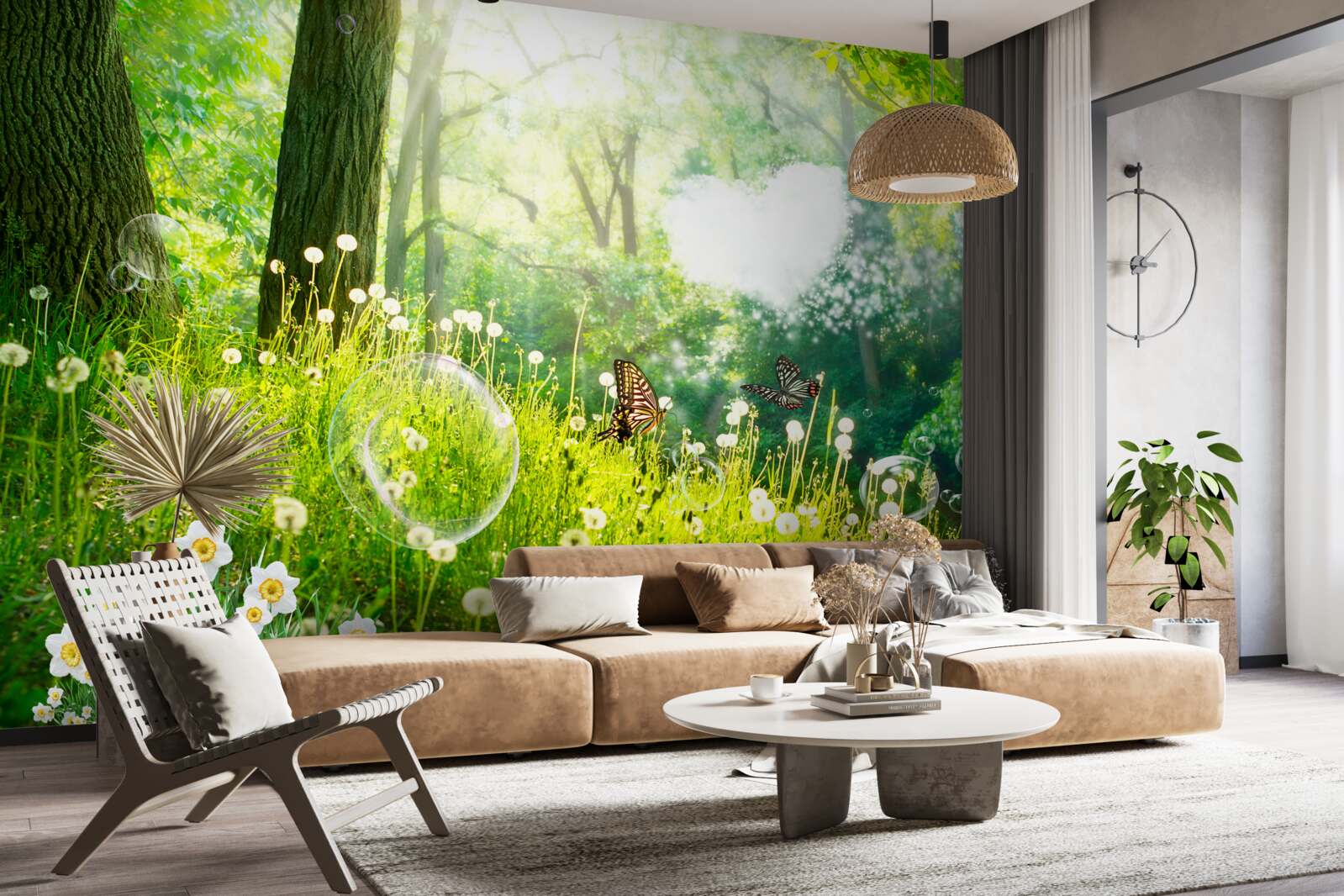 Fototapeta Ćmy na zielonej łące