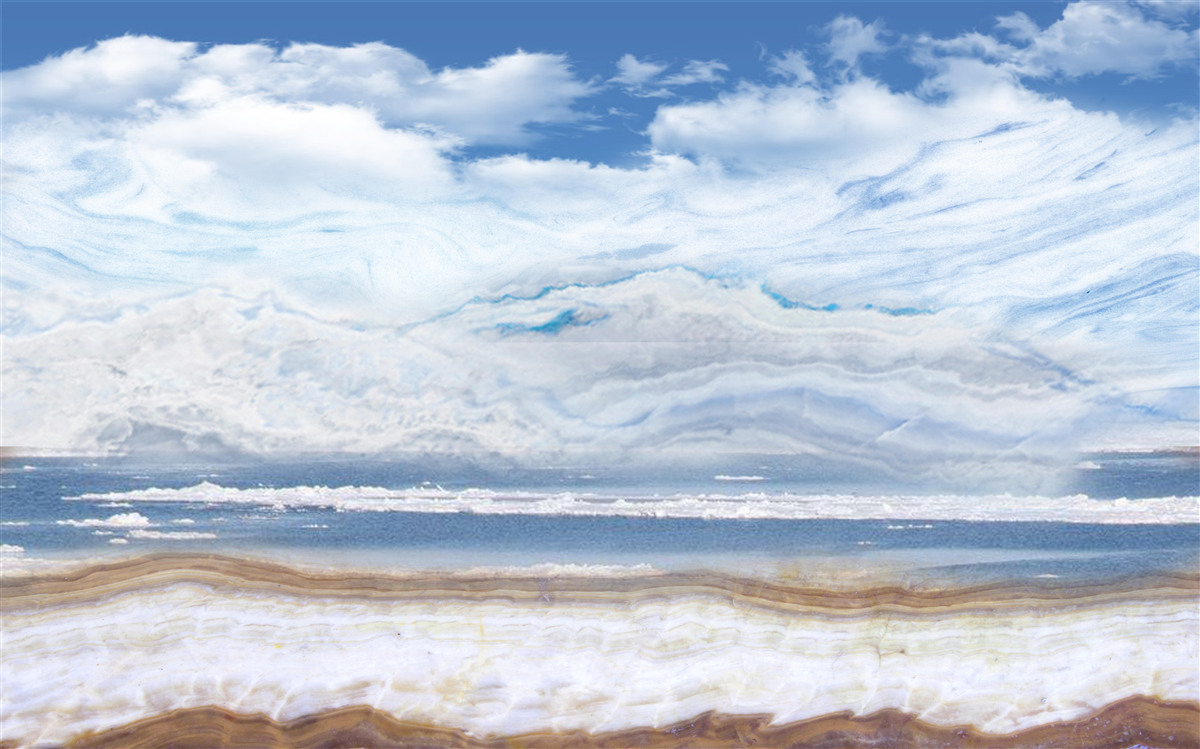 Fototapeta piaszczysta plaża i spokojne morze