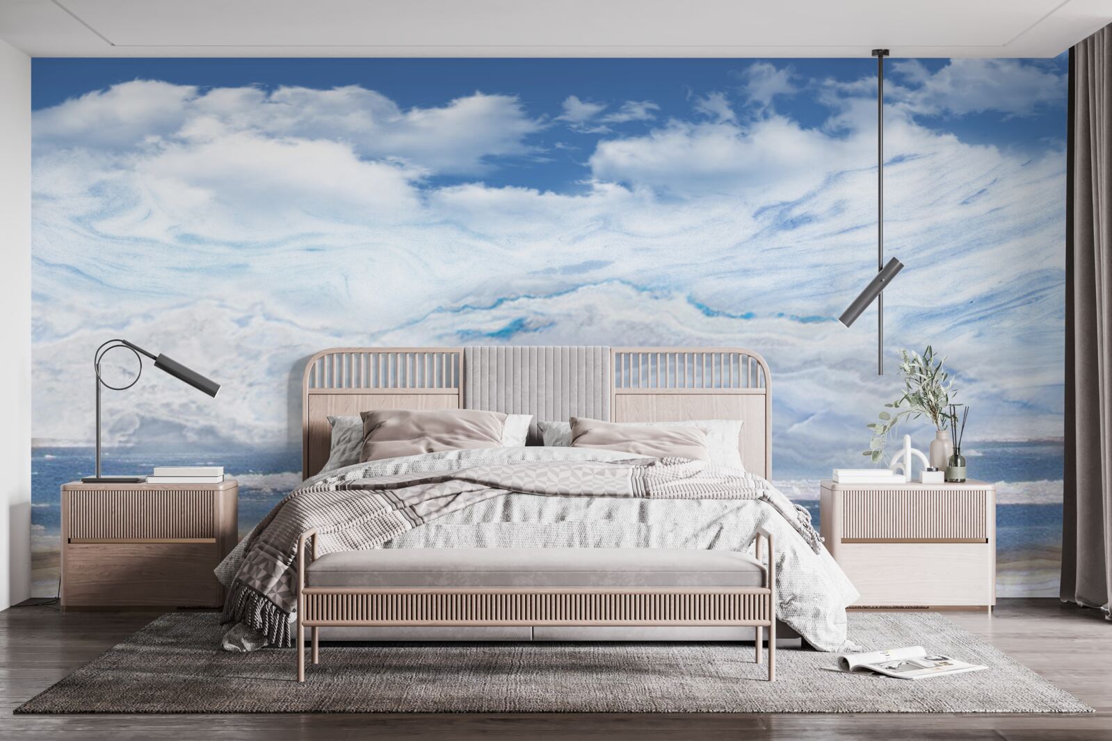 Fototapeta piaszczysta plaża i spokojne morze