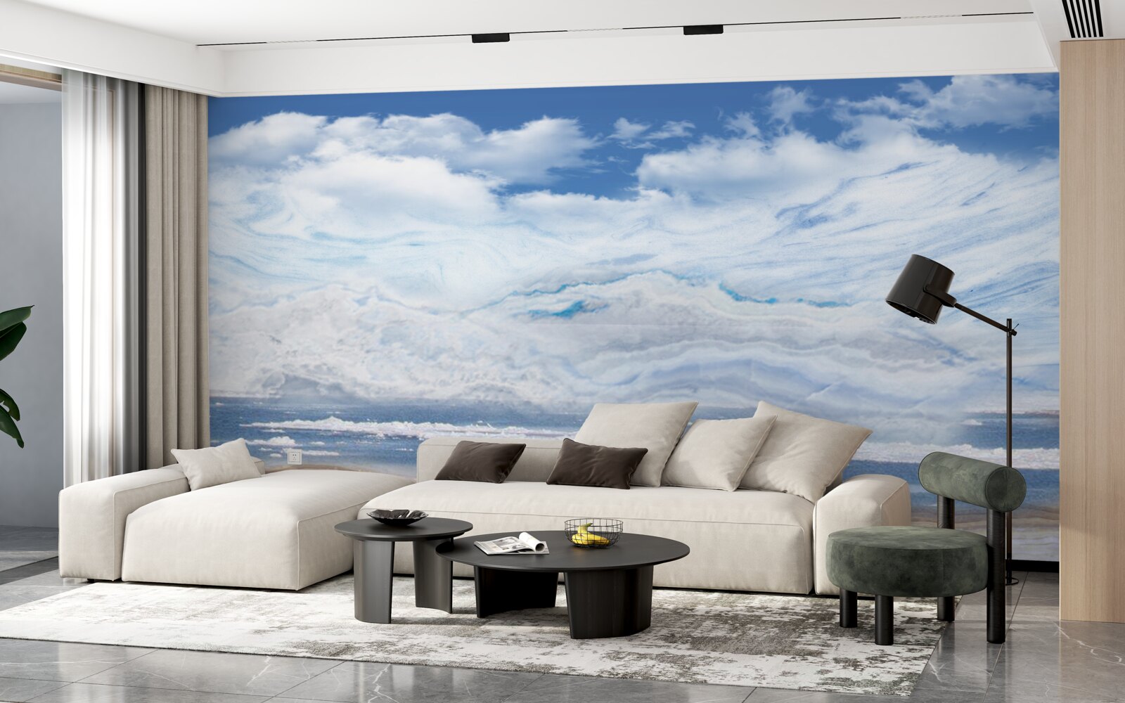 Fototapeta piaszczysta plaża i spokojne morze