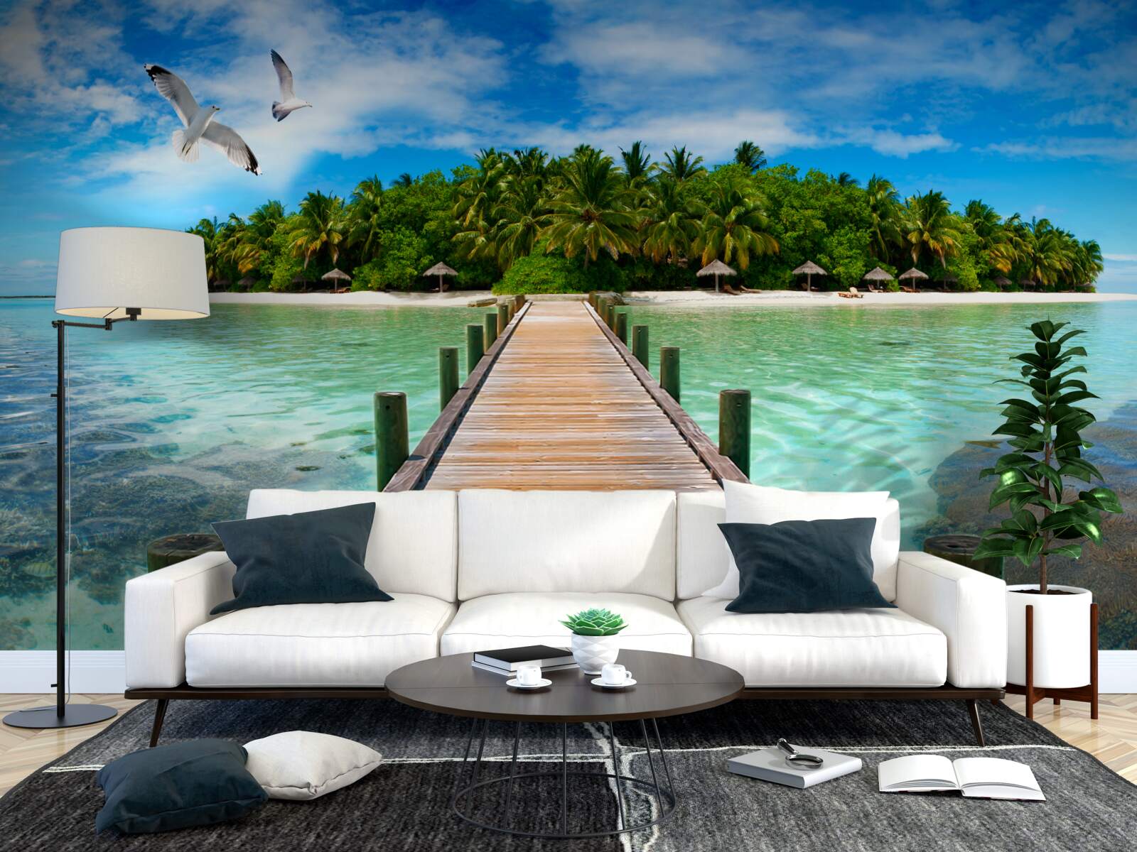 Fototapeta droga na tropikalną wyspę