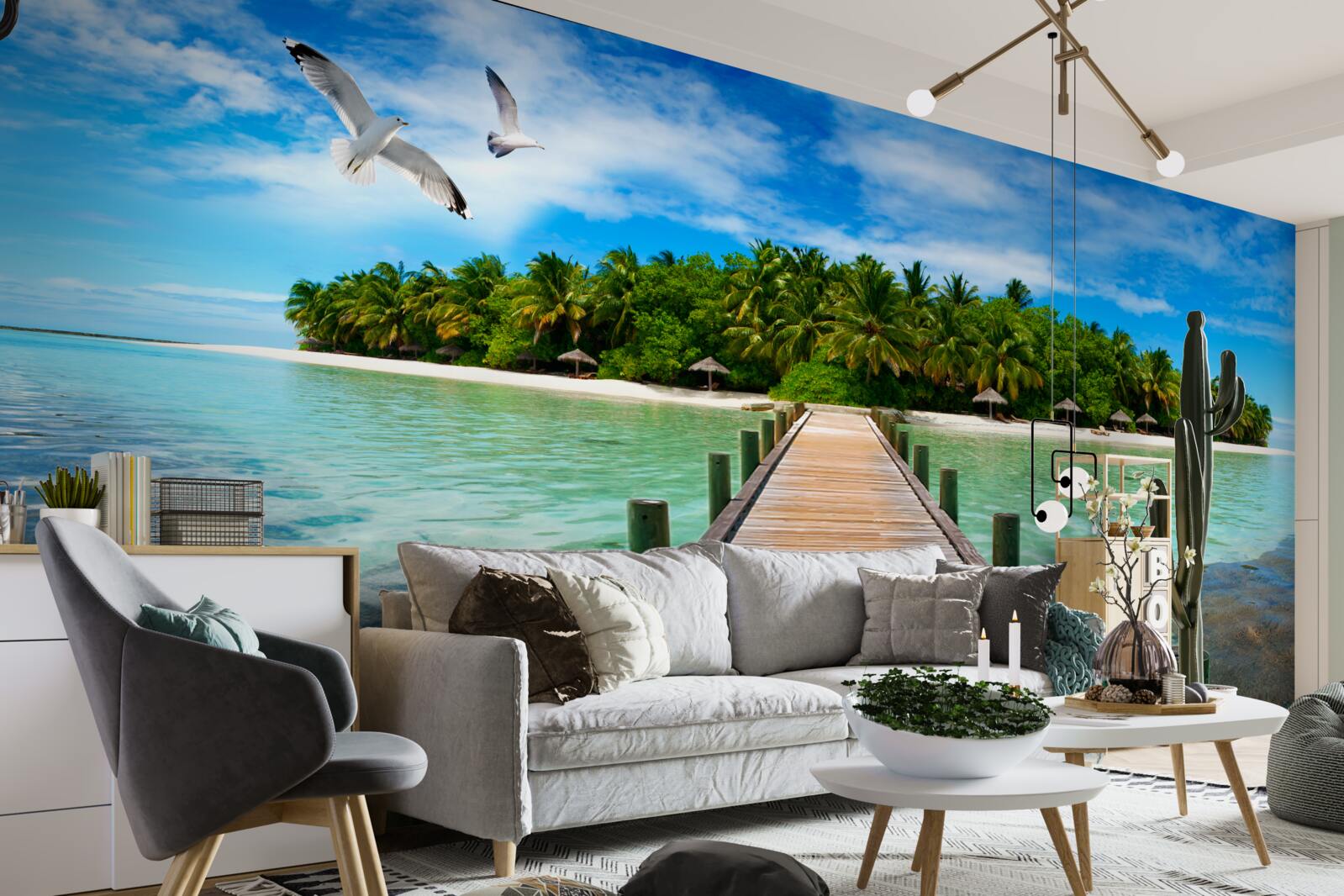 Fototapeta droga na tropikalną wyspę