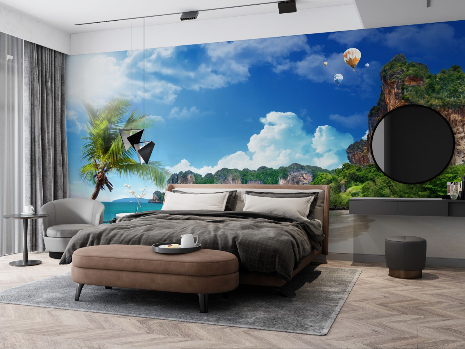 Fototapeta dok na opuszczonej wyspie