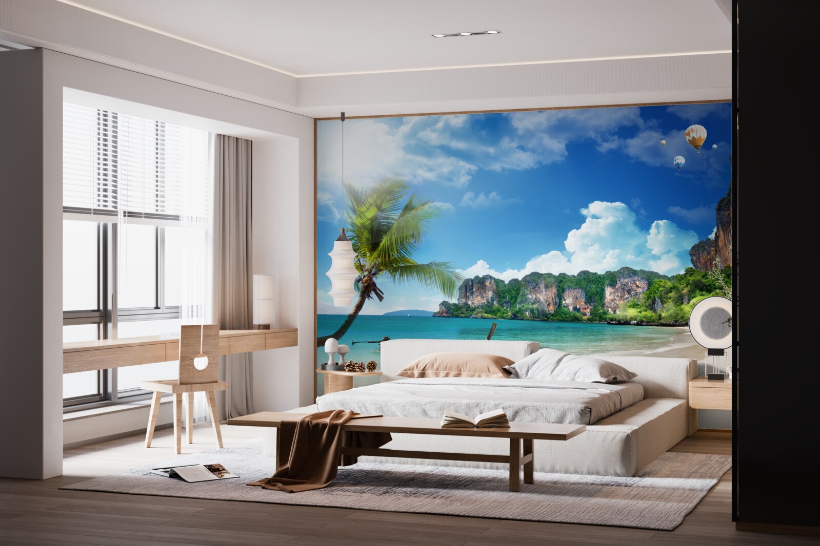 Fototapeta dok na opuszczonej wyspie