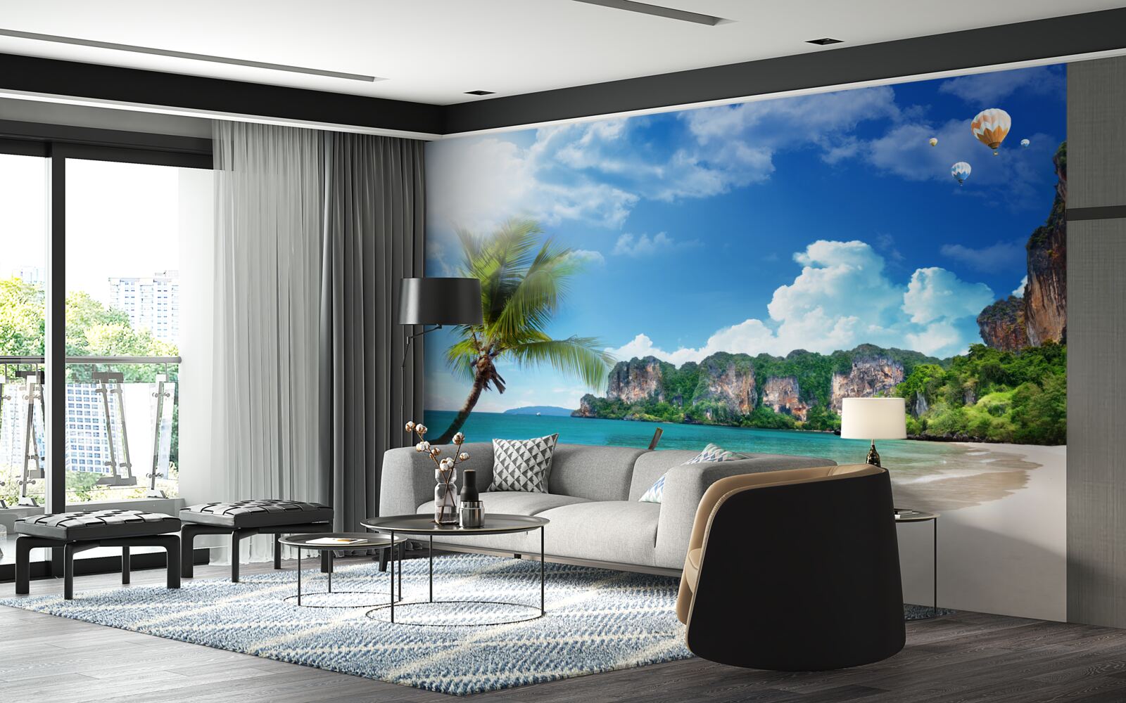 Fototapeta dok na opuszczonej wyspie