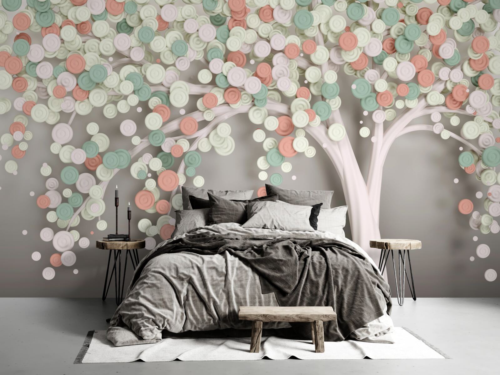 Fototapeta liście na drzewie jesienią