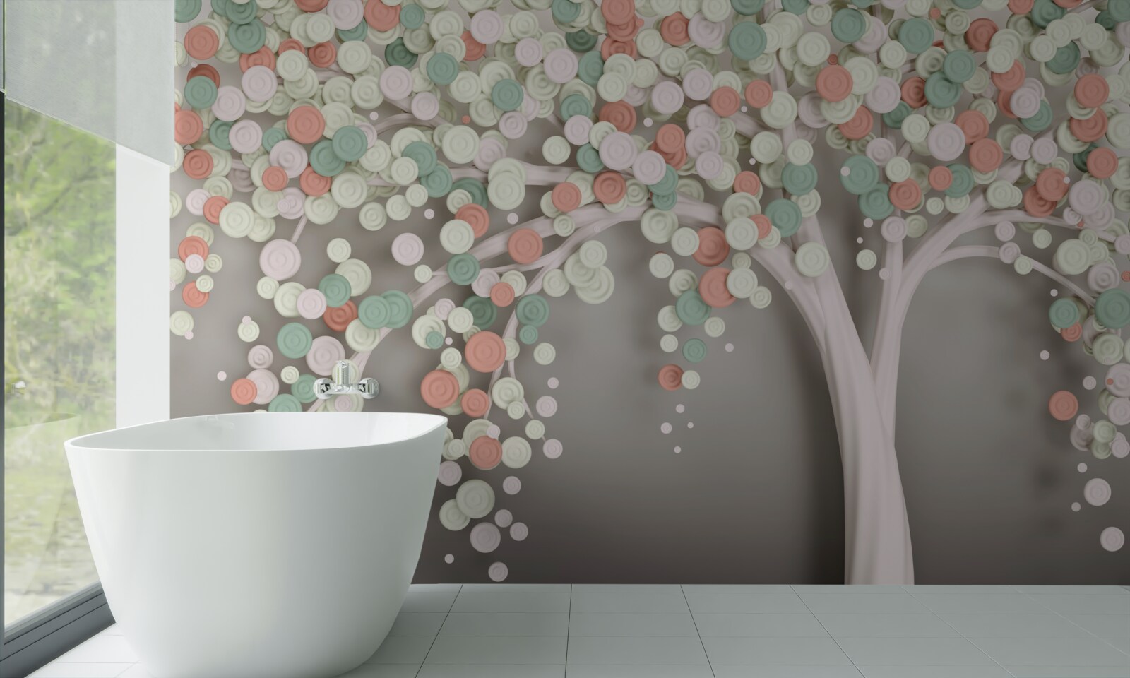 Fototapeta liście na drzewie jesienią