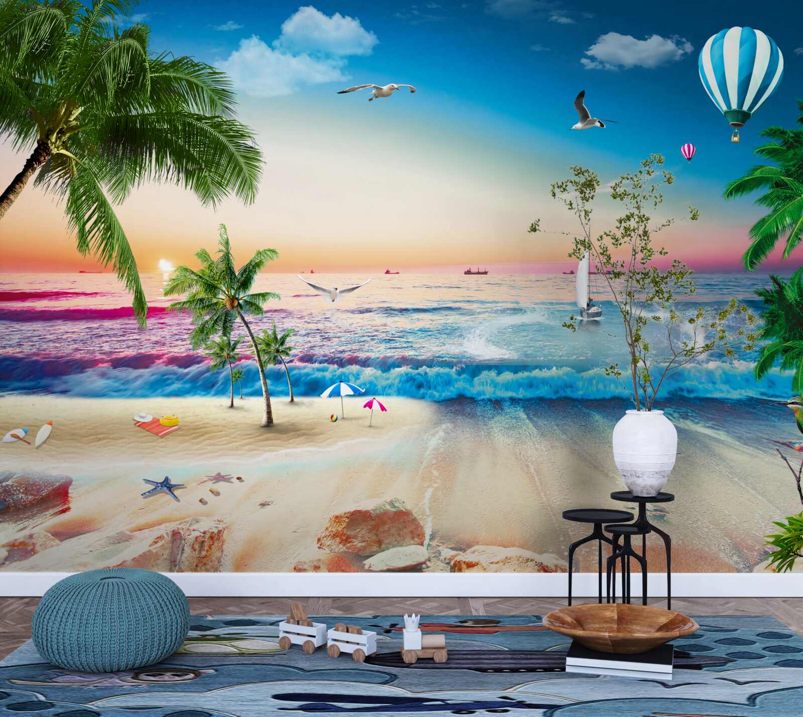 Fototapeta malarstwo morskie z falą