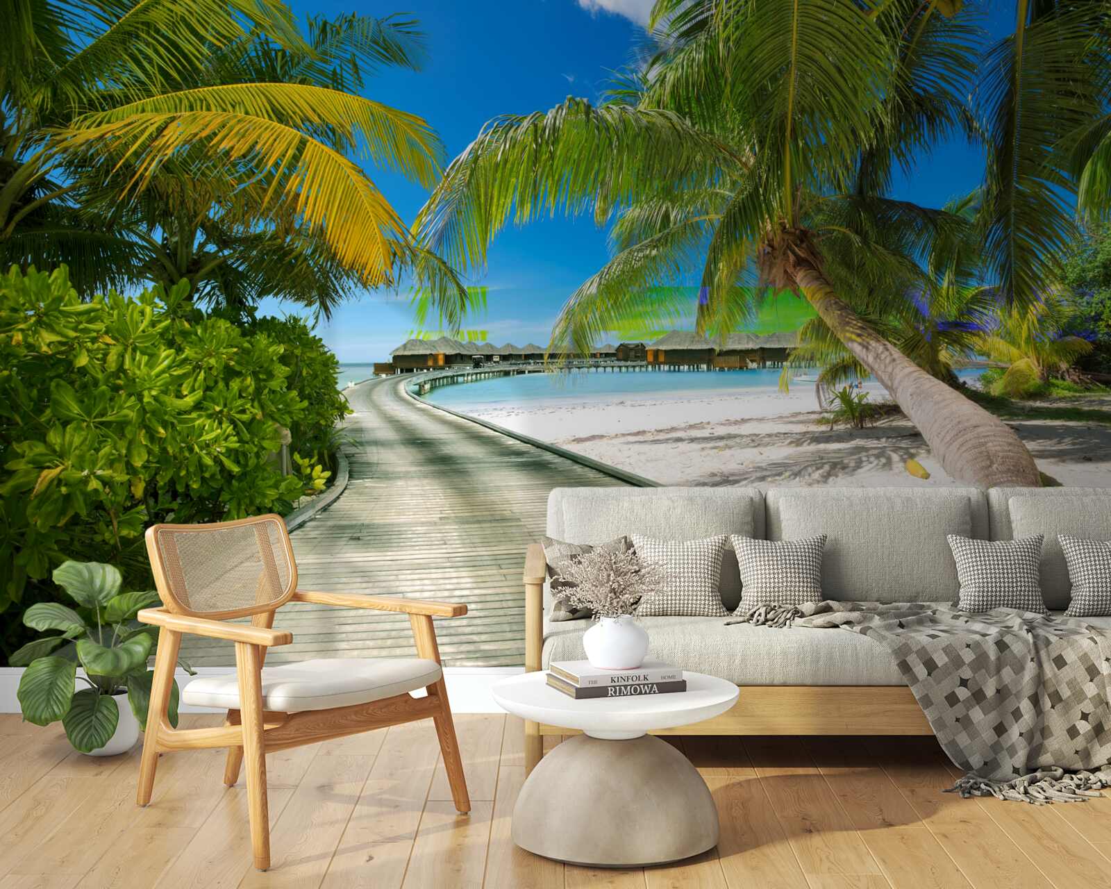 Fototapeta Ścieżka do nadmorskich domków