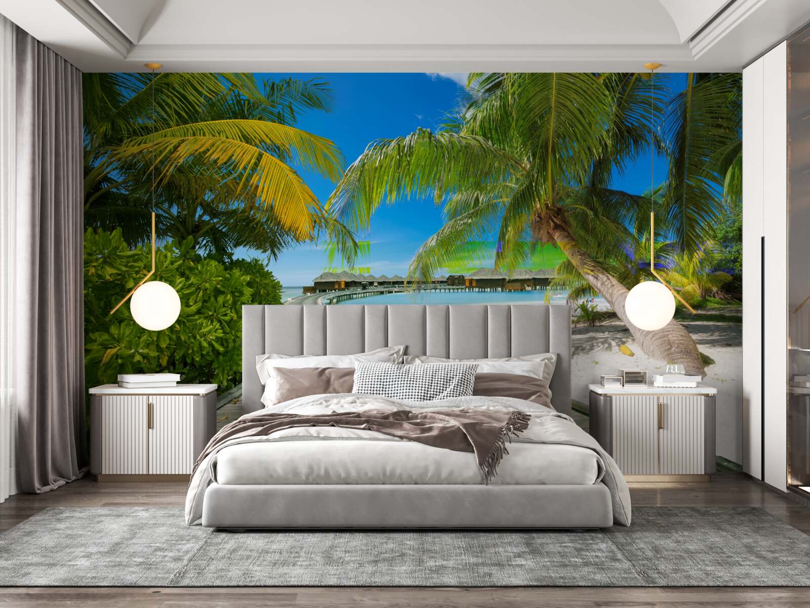 Fototapeta Ścieżka do nadmorskich domków