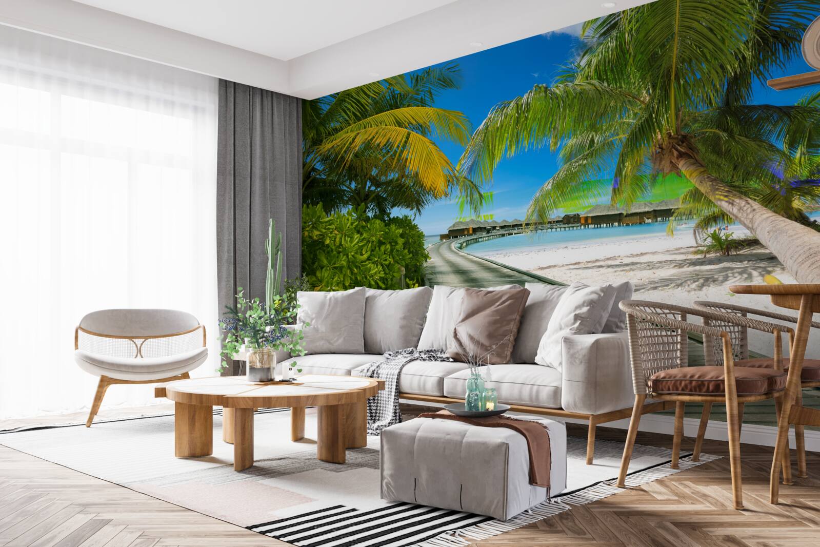 Fototapeta Ścieżka do nadmorskich domków