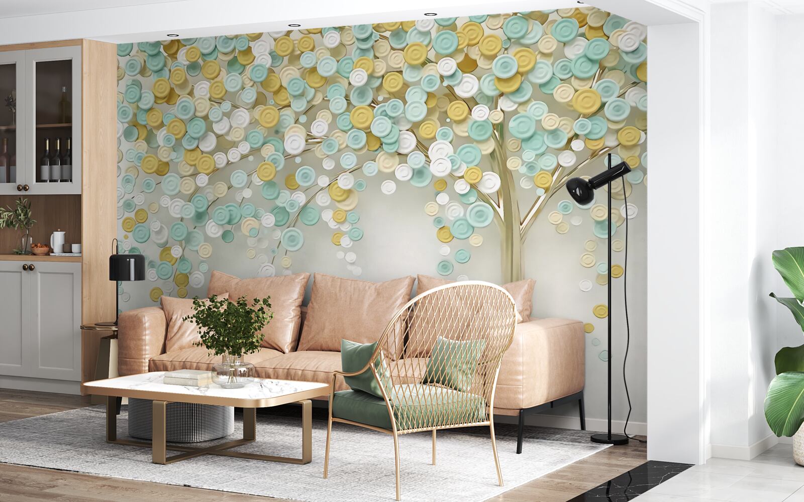 Fototapeta blask letnich odcieni na drewnie