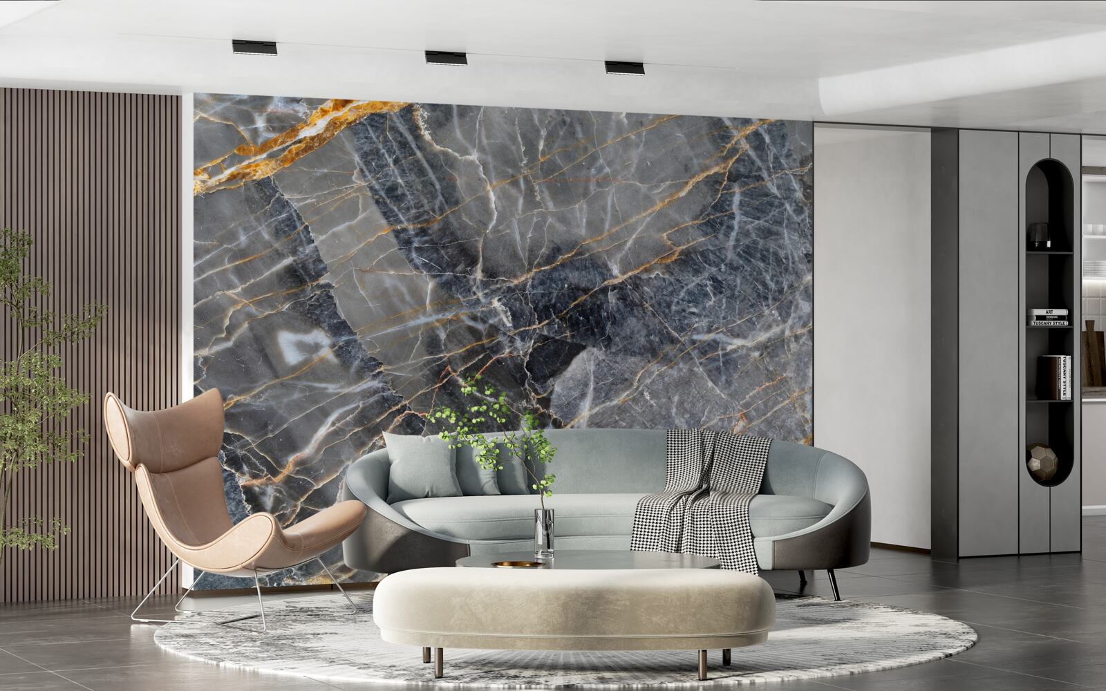 Fototapeta czarny marmur ze złotymi żyłkami
