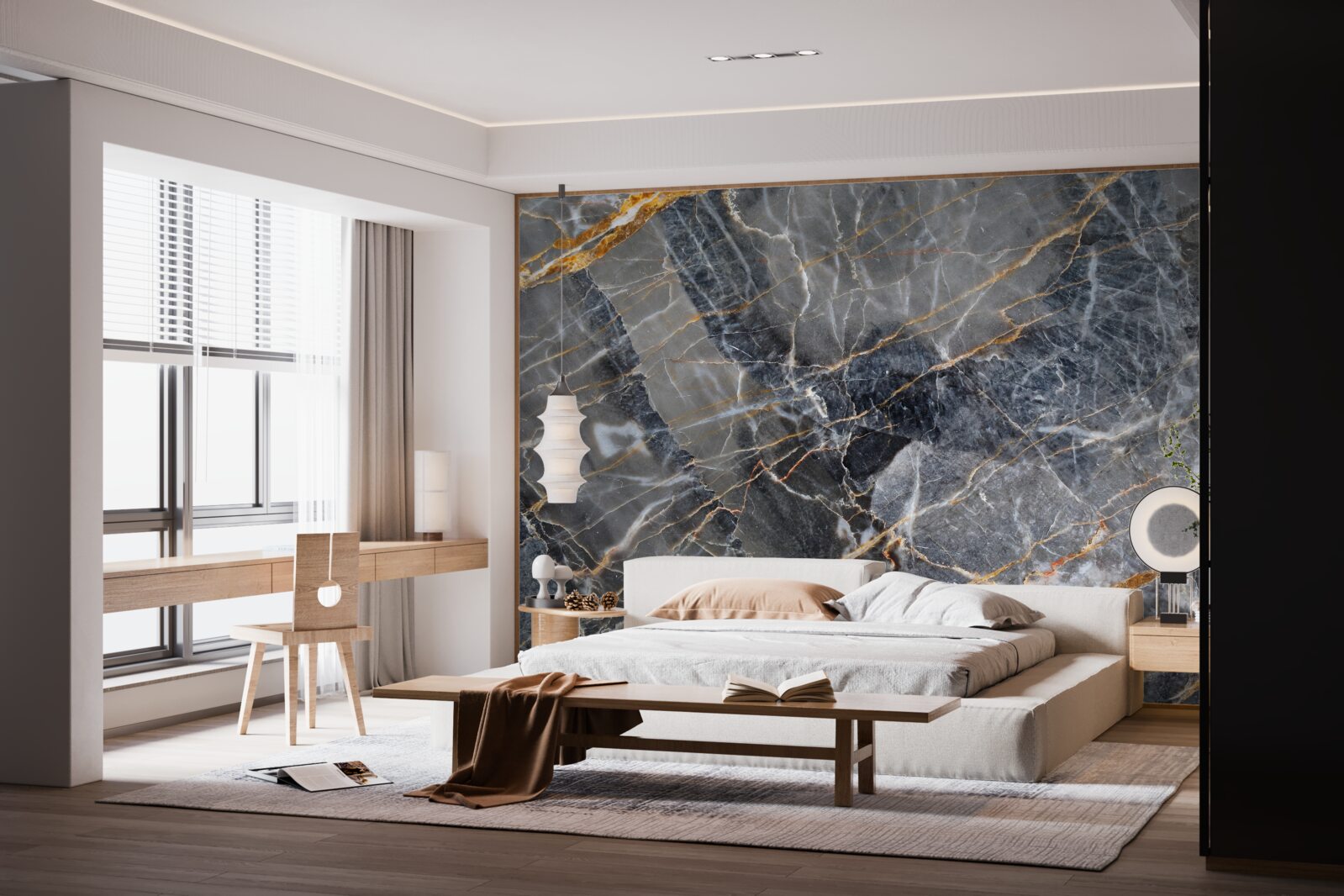 Fototapeta czarny marmur ze złotymi żyłkami