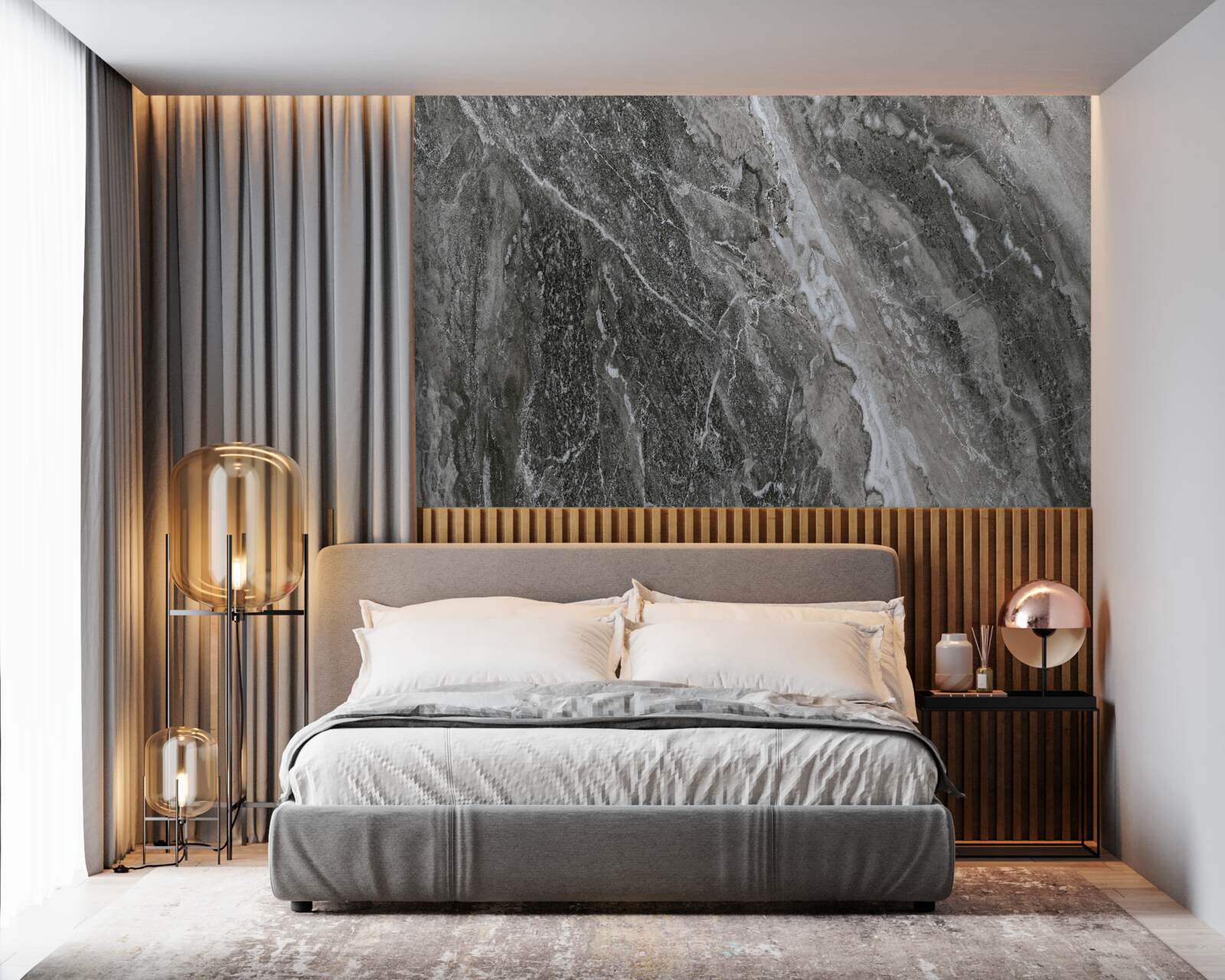 Fototapeta marmurowa abstrakcja w ryku grzmotu