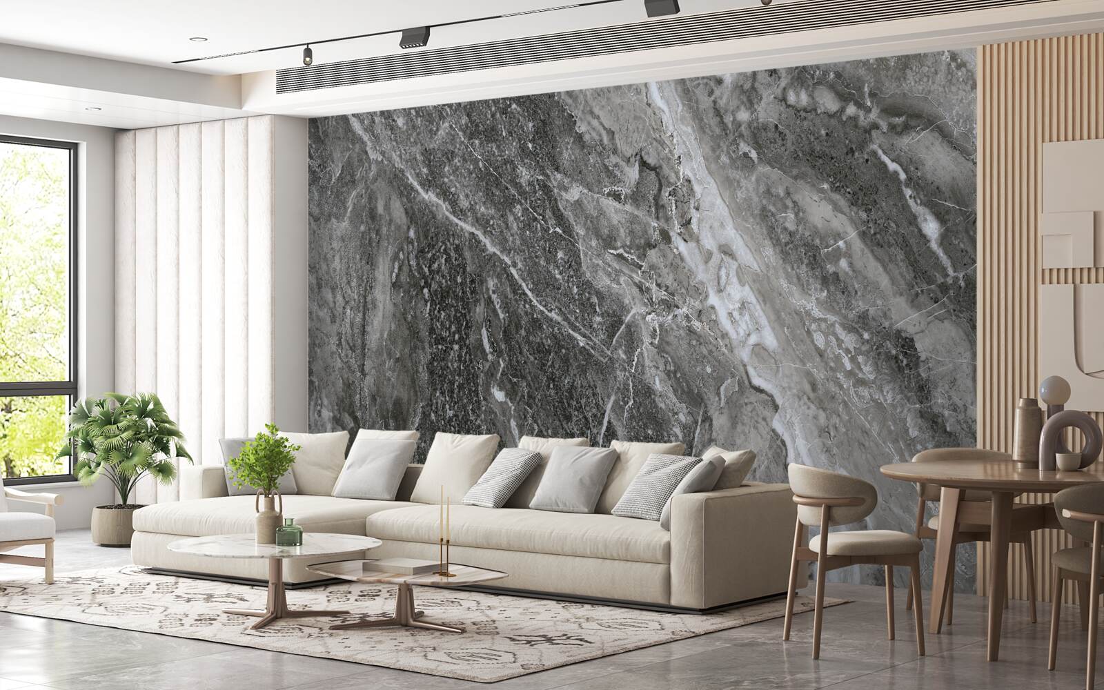 Fototapeta marmurowa abstrakcja w ryku grzmotu