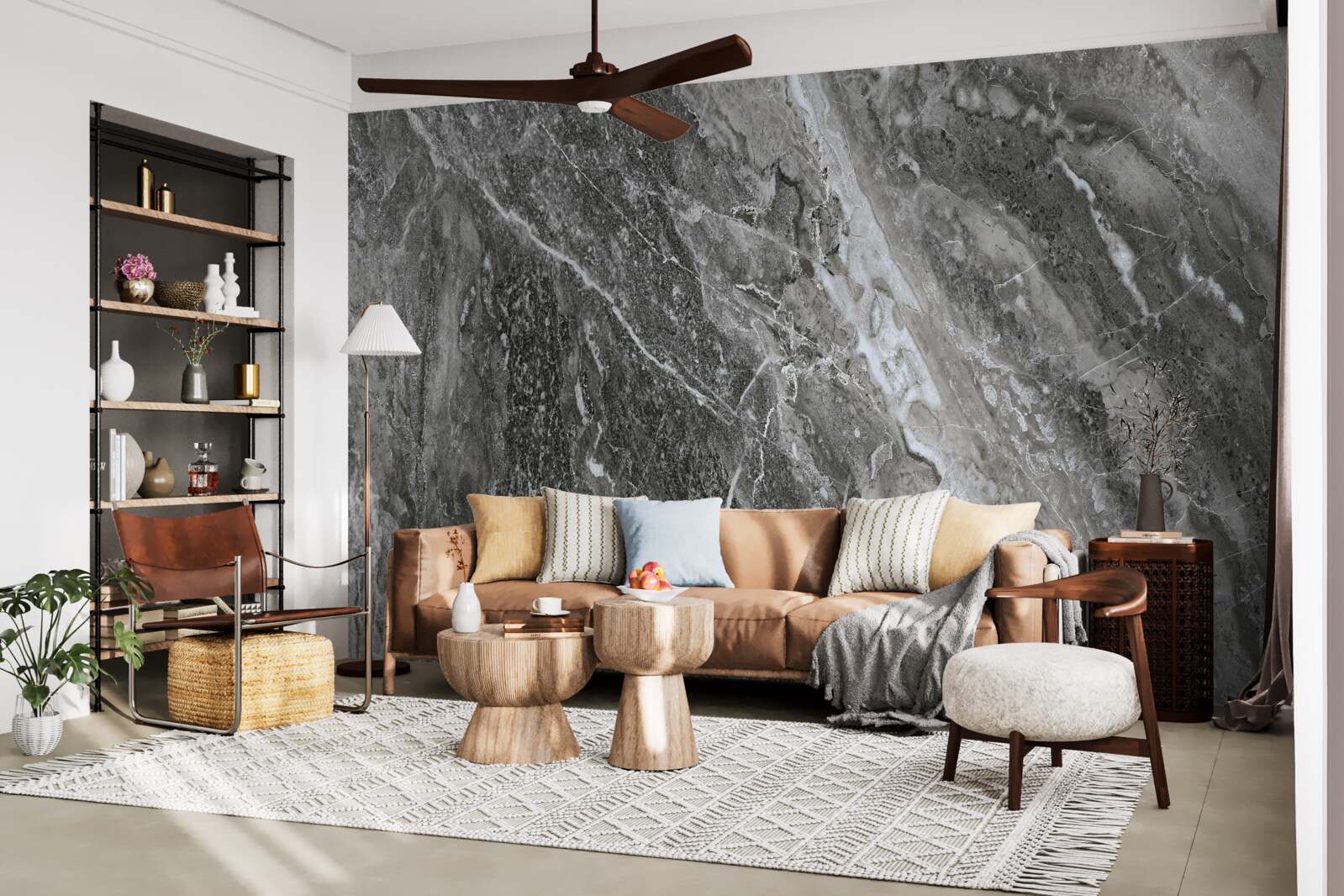 Fototapeta marmurowa abstrakcja w ryku grzmotu