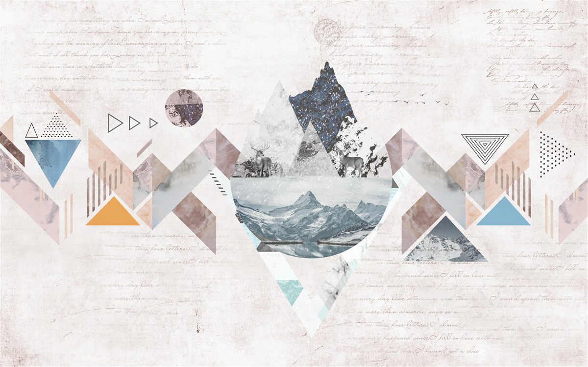 Fototapeta zimowy szkic szalejącego chaosu wodnego