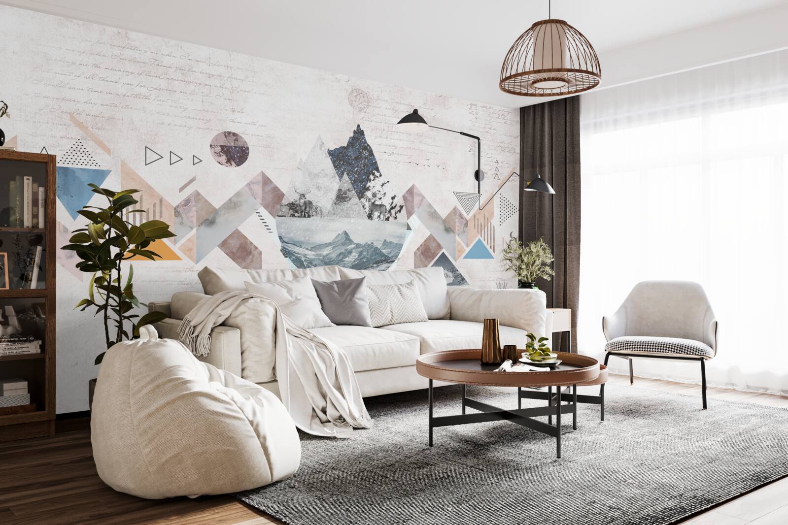 Fototapeta zimowy szkic szalejącego chaosu wodnego