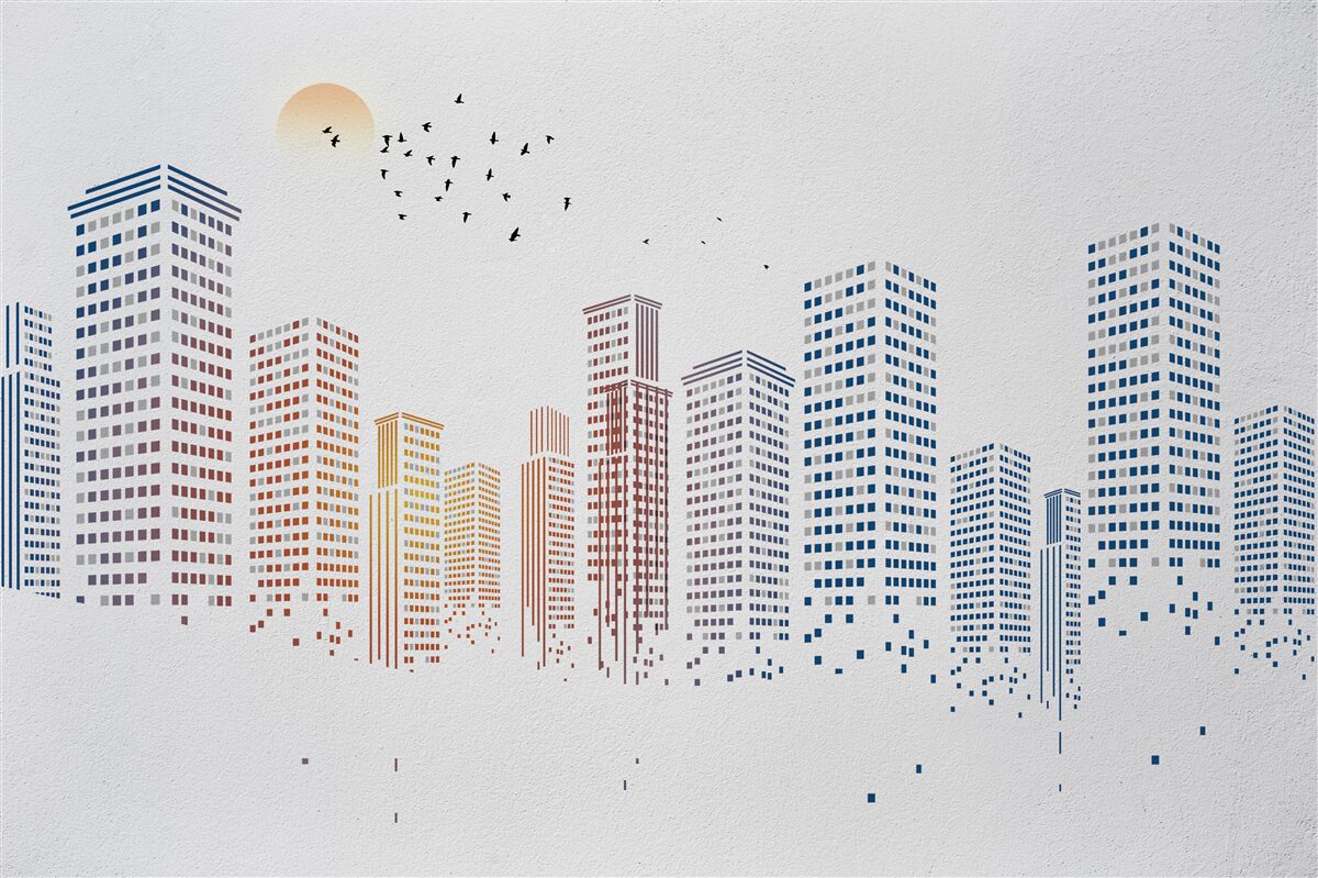 Fototapeta współczesne panoramy miasta