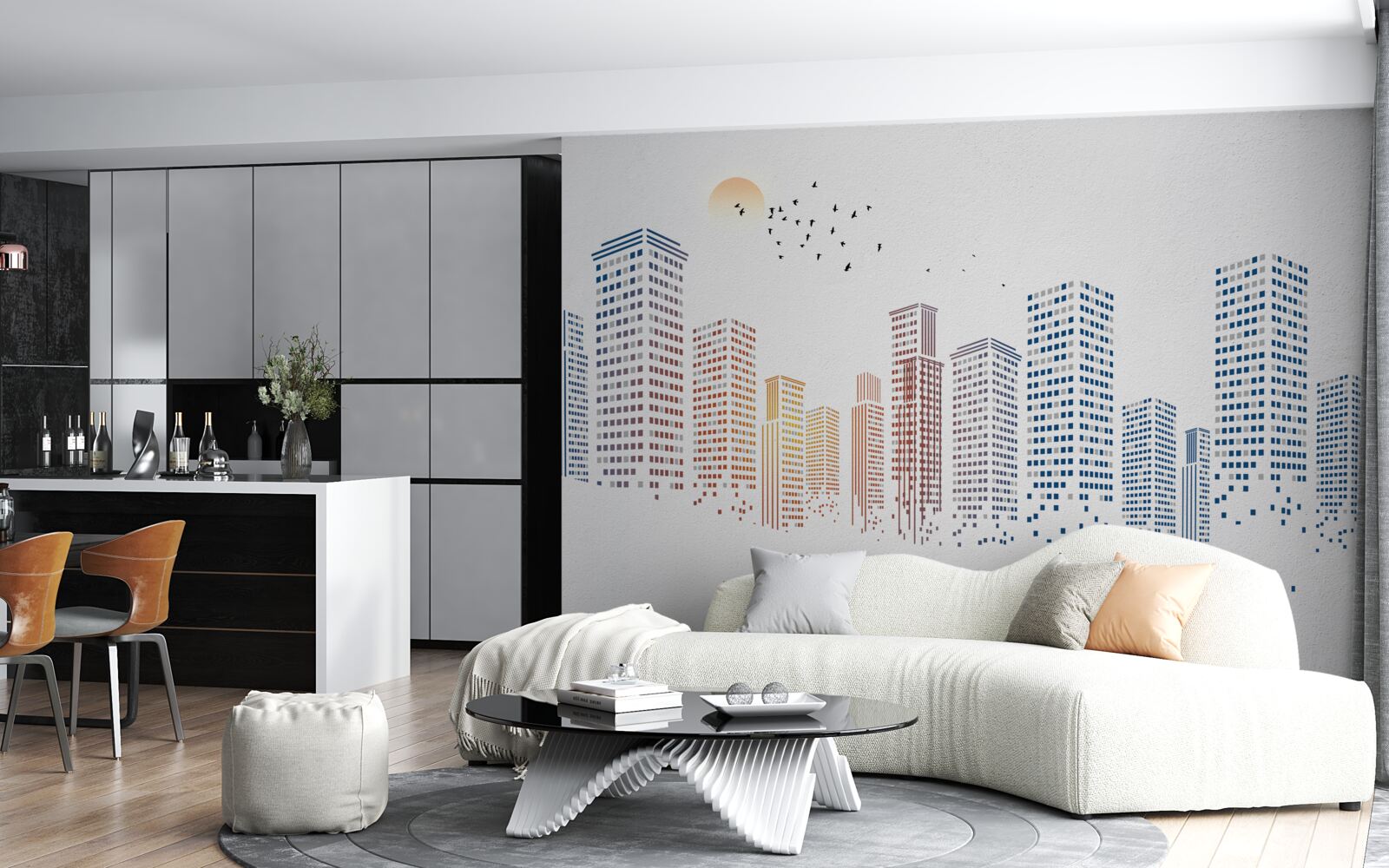 Fototapeta współczesne panoramy miasta