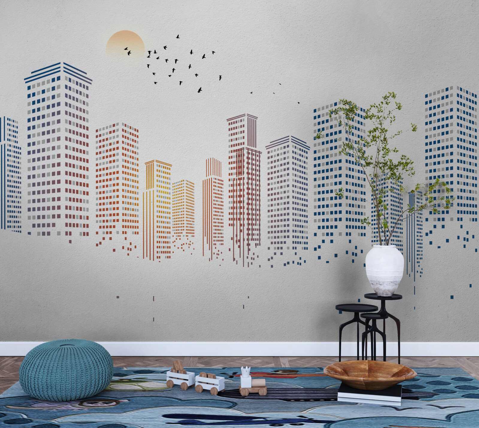 Fototapeta współczesne panoramy miasta