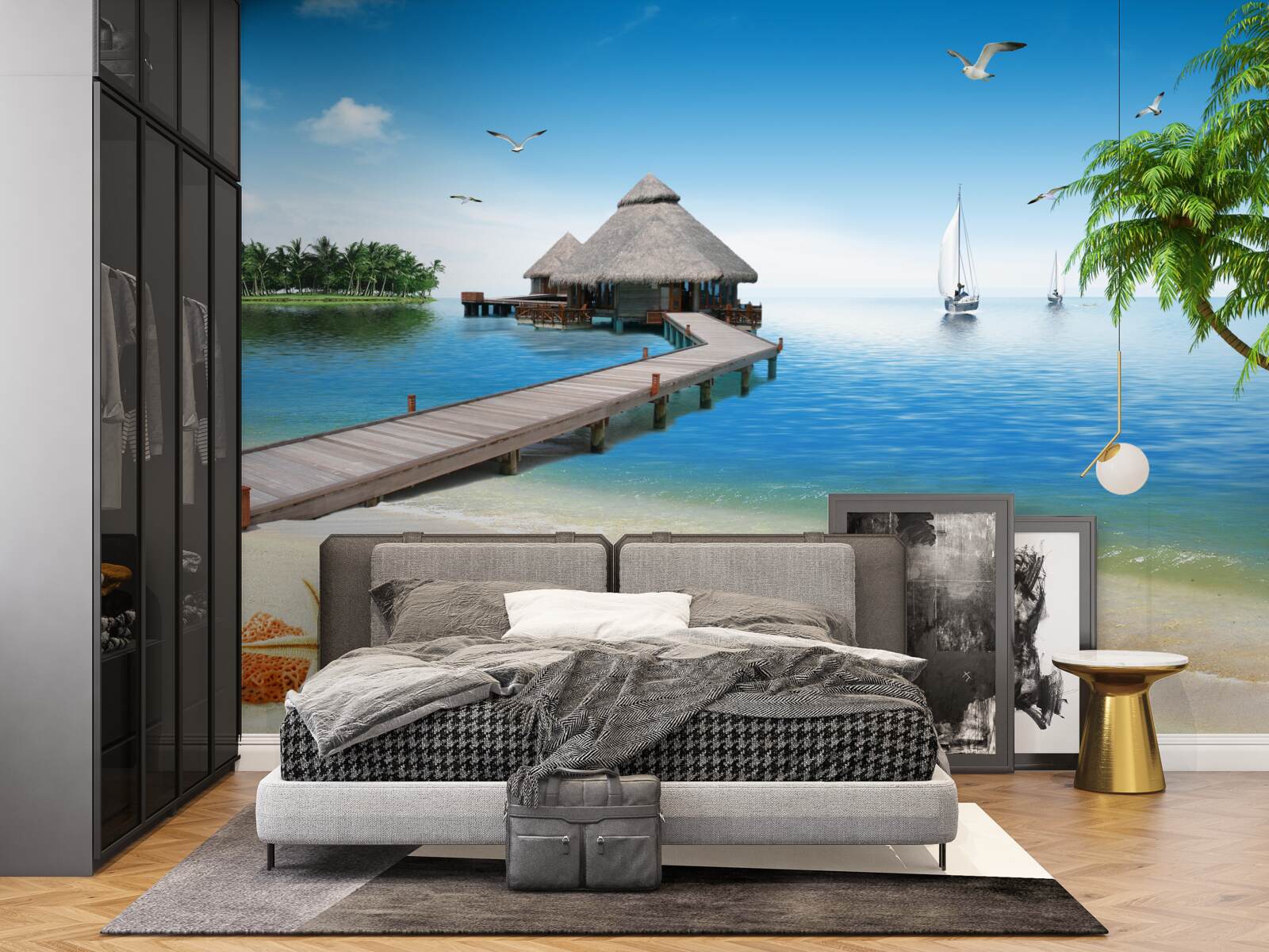 Fototapeta spokojna laguna na wyspie