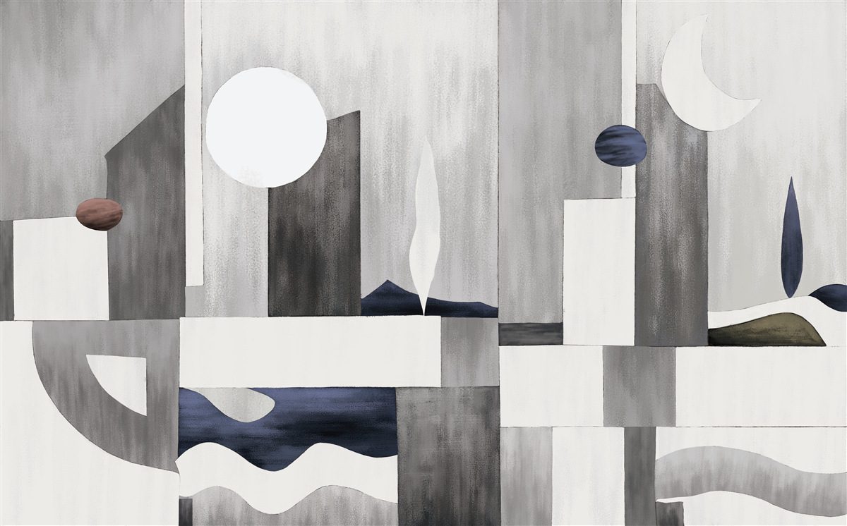 Fototapeta miasto budzi się pod wschodzącym słońcem