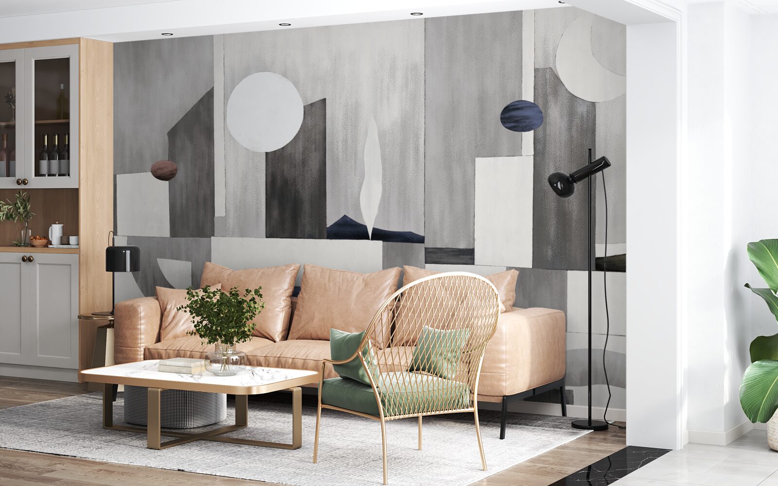 Fototapeta miasto budzi się pod wschodzącym słońcem