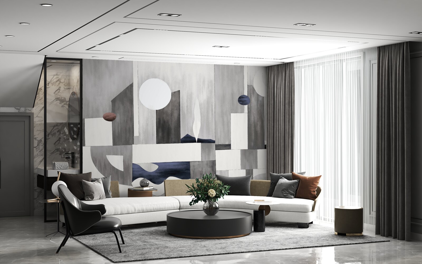 Fototapeta miasto budzi się pod wschodzącym słońcem