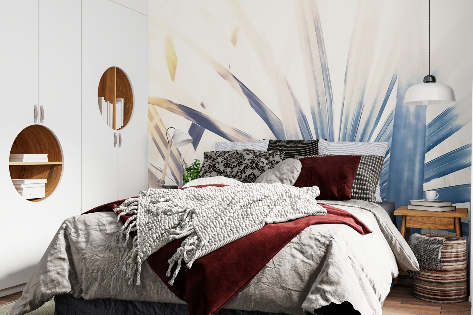 Fototapeta zbliżenia liści palmowych