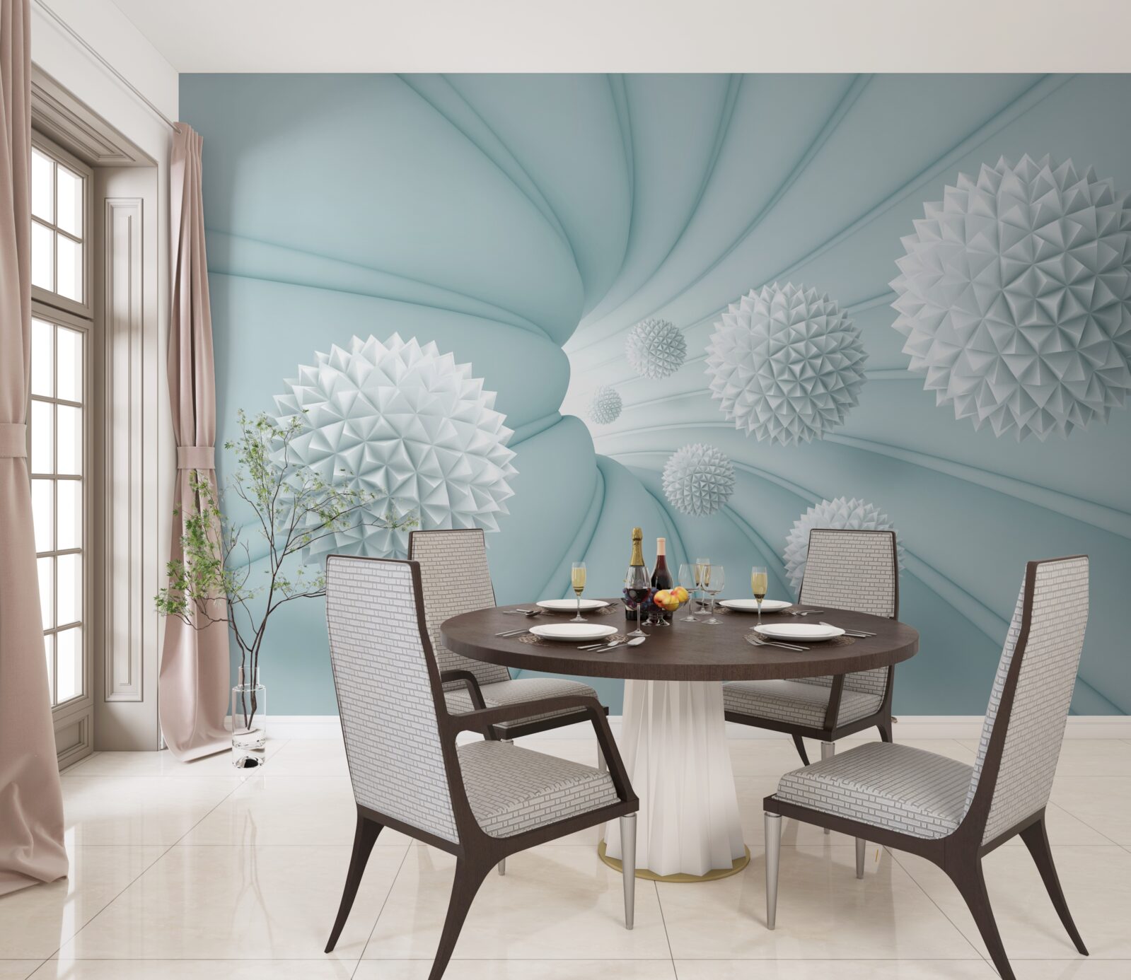 Fototapeta piłki latające przez tunel